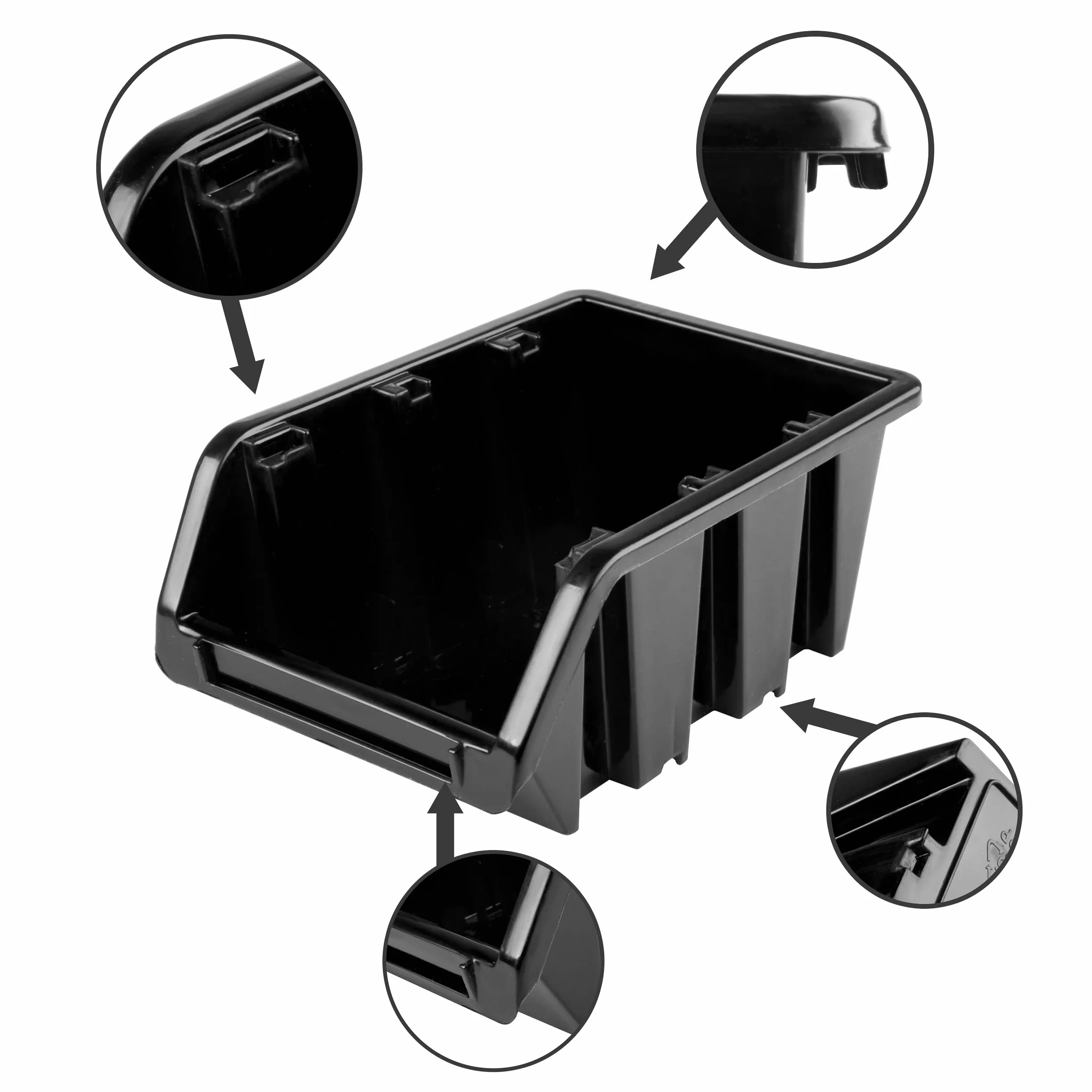 System magazynowy regał warsztatowy | 172 x 78 cm | 198 szt. pudełko | regał ścienny z pojemnikami do układania - płyty ścienne ekstra mocny regał na przedmioty ściana magazynowa regał magazynowy regał garażowy
