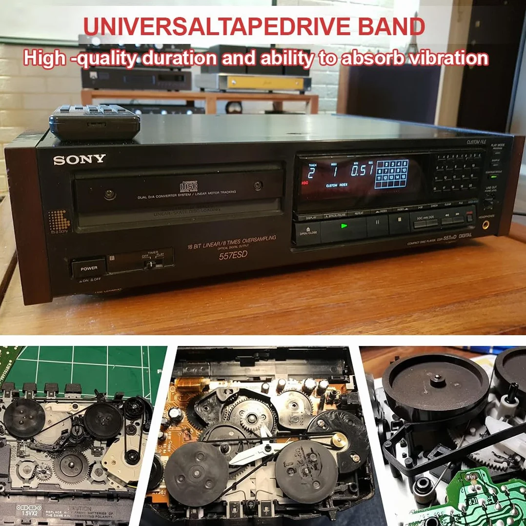 Mix gumowe koło pasowe pasek napędowy do nagrywarki kasetowej DVD CD 45-185 mm 28 sztuk czarny
