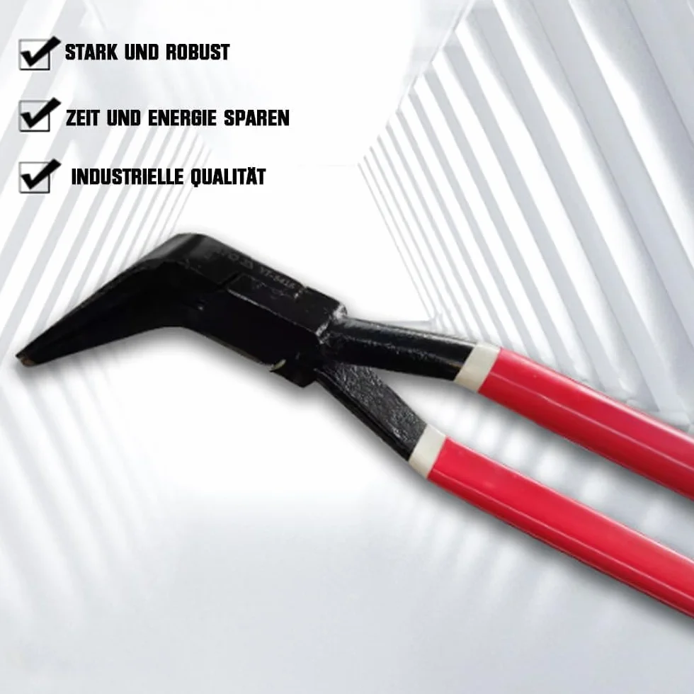 6-częściowy zestaw zacisków Cr-Mo Steel (L-280 mm | HRC 30-35 | 0° 45° 90°) + nożyce do blachy (L-250 mm | HRC 56-62 | lewe i prawe cięcie) szczypce do gięcia do blachy, dekarzy, hydraulików, szczypce