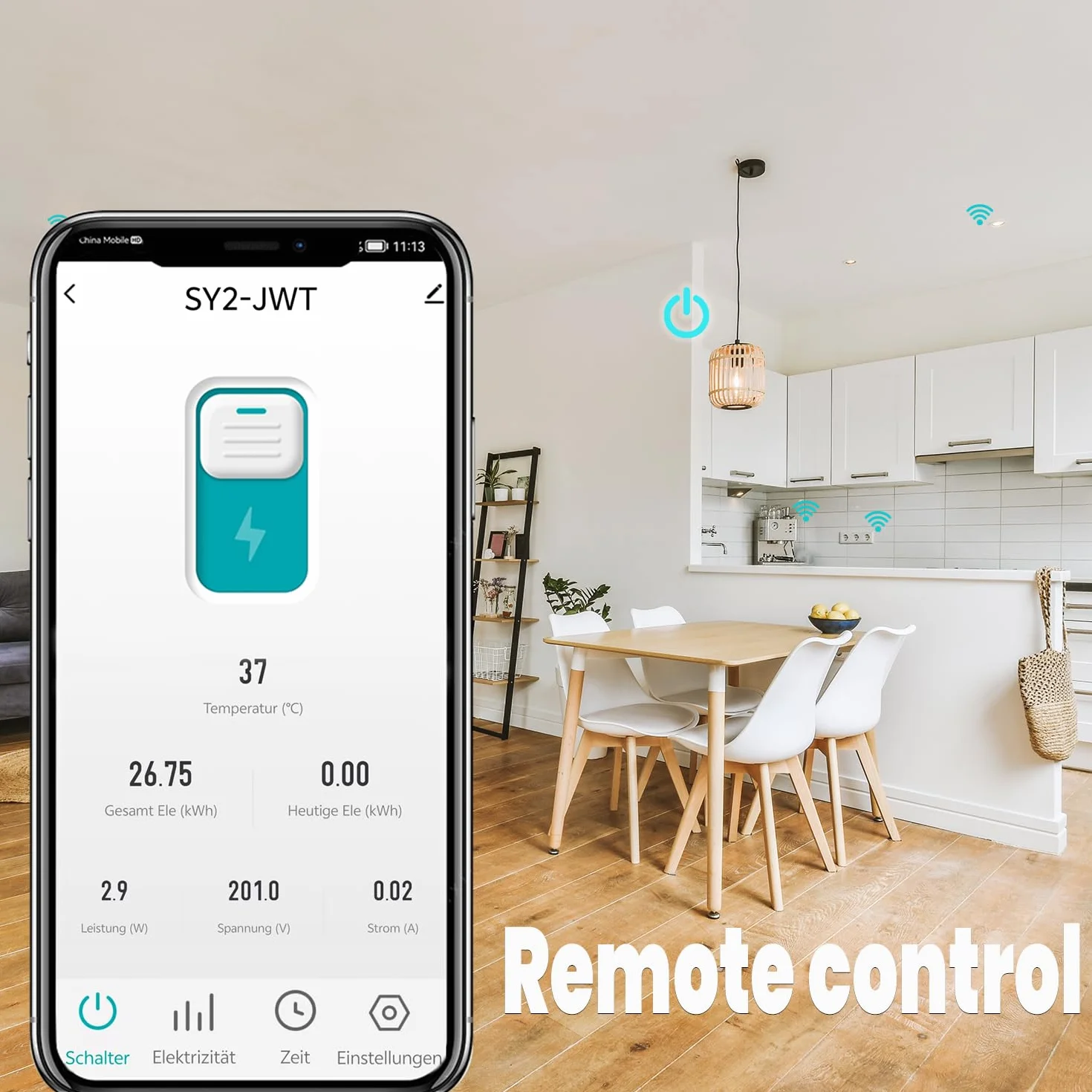 Uniwersalny przełącznik Wi-Fi z pomiarem zużycia energii i funkcją ochrony przed przeciążeniem, DIY inteligentny timer, sterowanie głosem, kompatybilny z aplikacją Alexa, Google Home Tuya/Smart Life