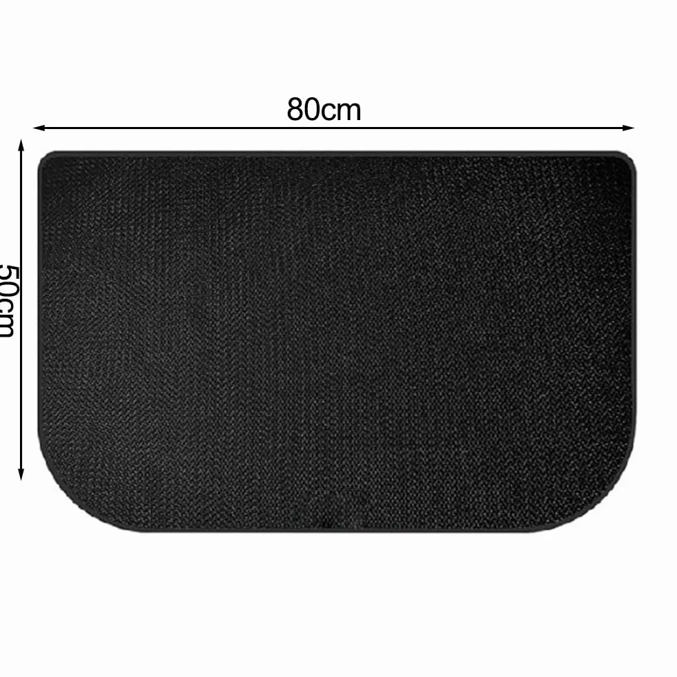 Półokrąg kominek dywan silikonowa ognioodporna izolacja mata podłogowa odporna na ciepło ochrona do pieców grilli (50 * 80 cm)