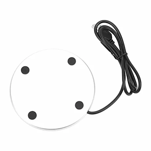 Przenośny Podgrzewacz do Napojów Stała Temperatura USB Srebrny Ø 10,3 cm