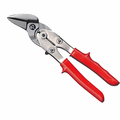 Connex COX243261 Idealne nożyce do blachy do cięcia lewego, srebrne/czerwone, 260 mm