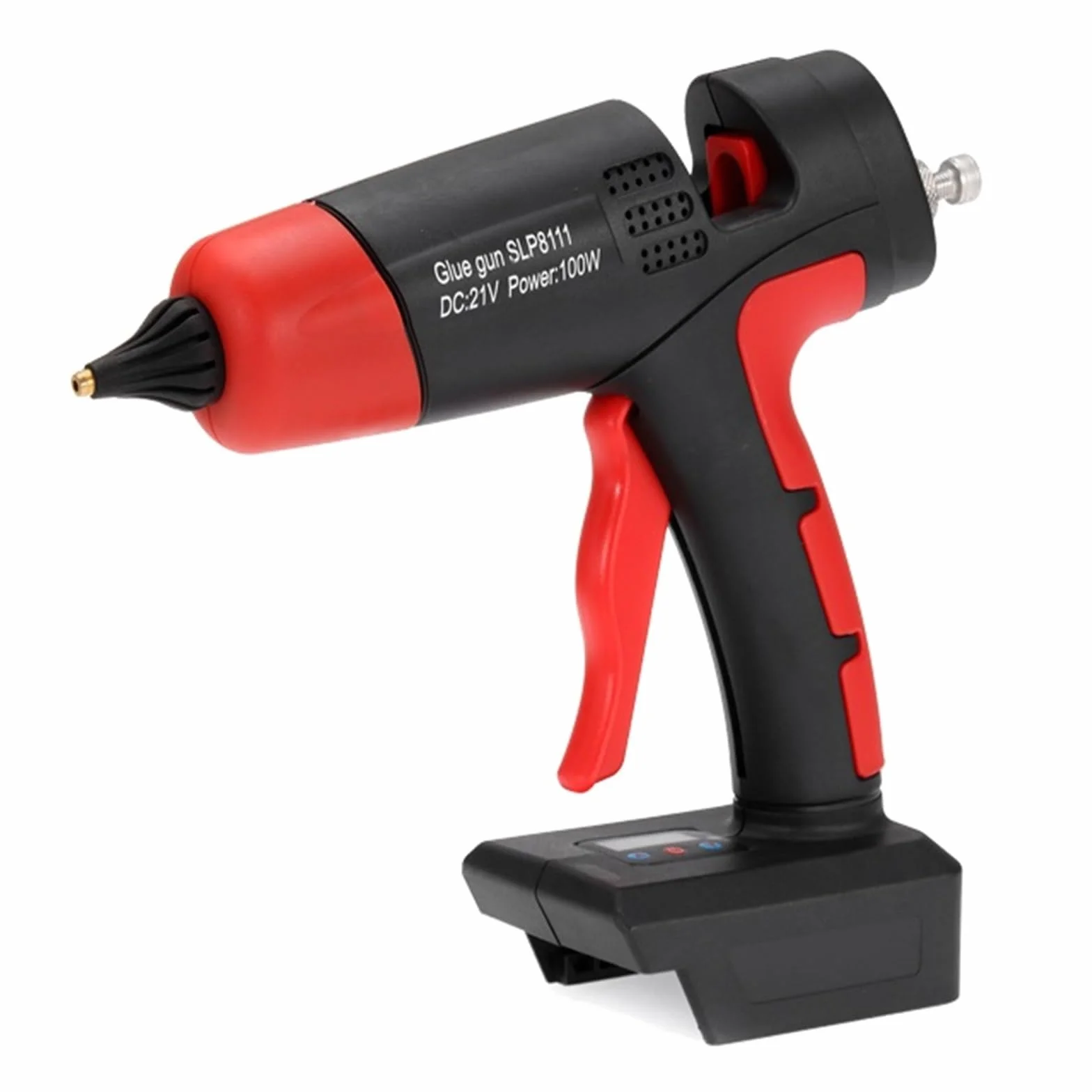 Pistolet do klejenia na gorąco 100W Elektryczny Pistolet Do Klejenia Na Gorąco Bezprzewodowy Do Baterii 21V DIY Spawanie Gorąca Wiatrówka Cyfrowy Wyświetlacz 11mm Kleje W Sztyfcie do projektów DIY Cra