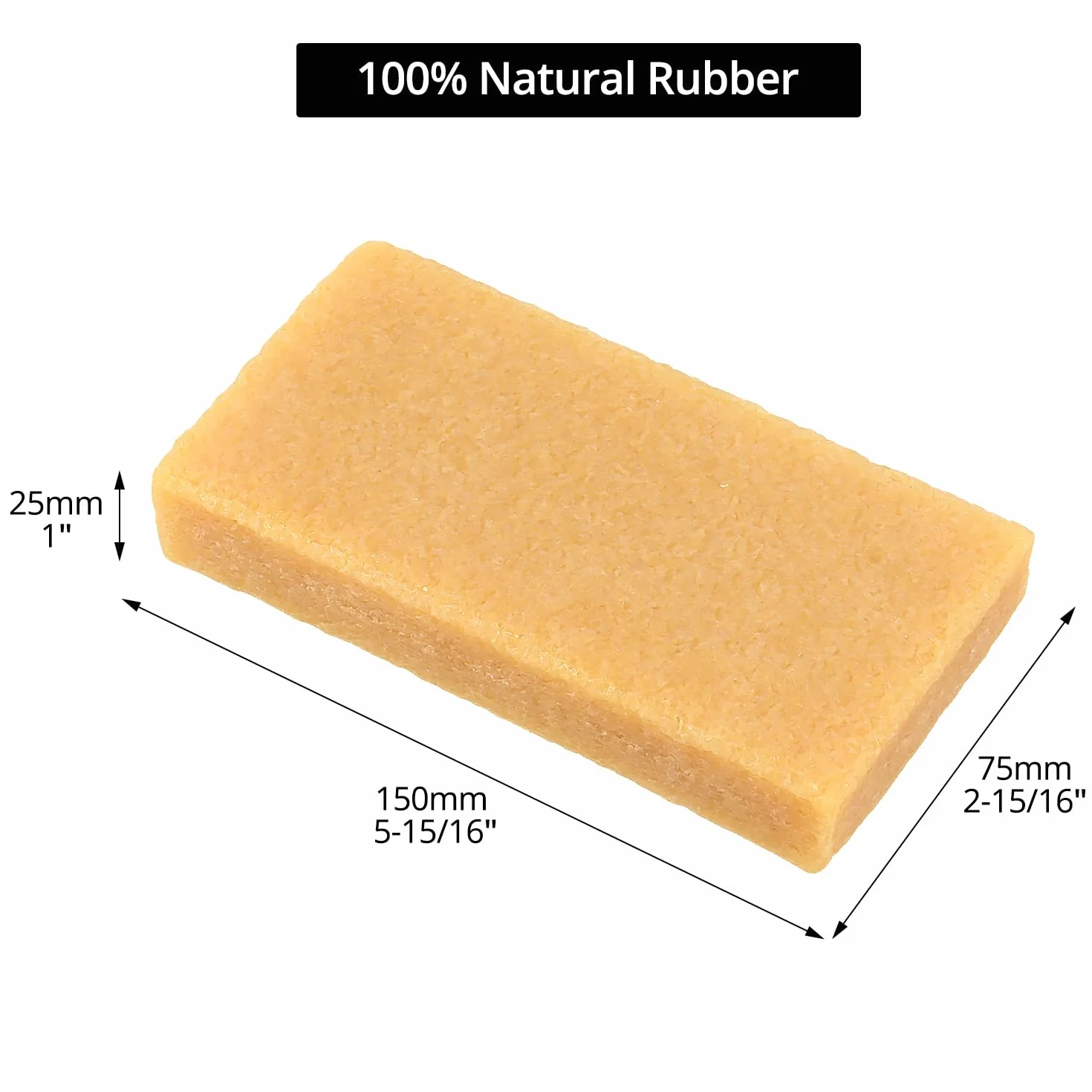 QWORK® 2 sztuki taśmy szlifierskiej blok czyszczący 150 x 75 x 25 mm do czyszczenia taśm szlifierskich i tarcz szlifierskich – wysokiej jakości kauczuk naturalny