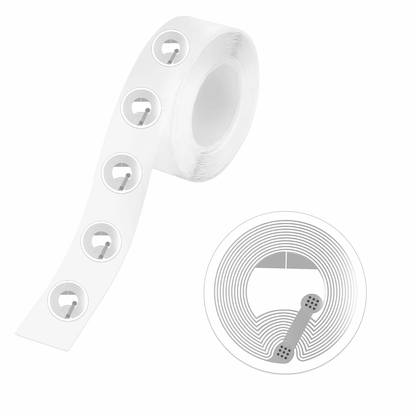 60 szt. tagów NFC, naklejki, 25 mm, NTAG213, puste naklejki NFC, okrągłe karty NFC, 213, programowalne, 144 bajty, pamięć RFID, kompatybilne ze wszystkimi telefonami i urządzeniami obsługującymi NFC