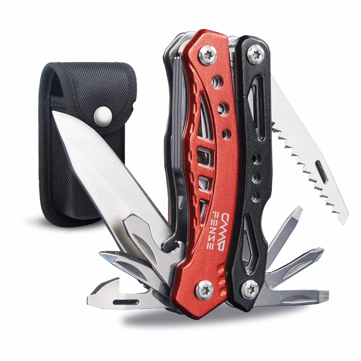 Wielofunkcyjny scyzoryk/szczypce - wielofunkcyjne narzędzie 12 w 1, Nóż składany Nóż kieszonkowy - Swiss Army Knife Wędkarstwo