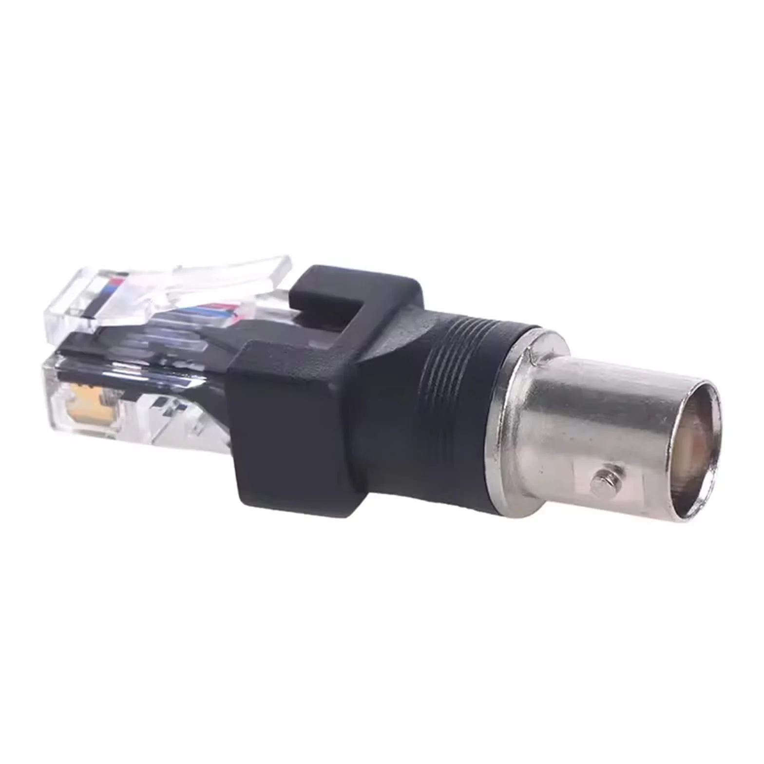 Konwerter RF na RJ45, adapter koncentryczny na Ethernet, gniazdo RF na wtyk RJ45