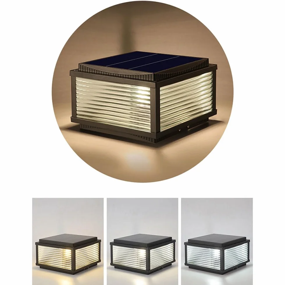 Nowoczesne oświetlenie słupków ogrodowych, lampy solarne do słupków, światła LED do słupków drzwiowych, lampy postowe do latarni vintage, światła słupków, oświetlenie krajobrazu, słup latarni
