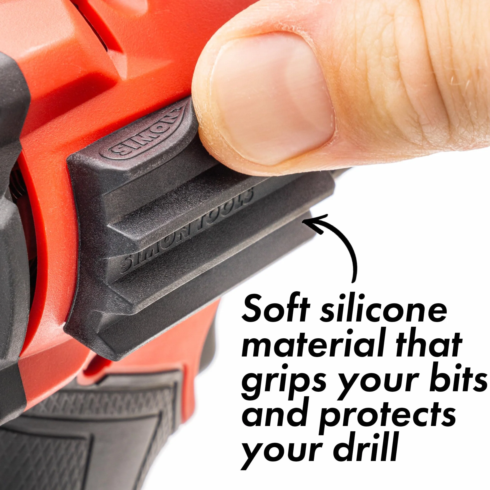 Simon Tools Magnetyczny uchwyt do wkrętarek udarowych i wiertarek – super mocny klej – akcesoria do wiertarek kompatybilne z większością marek wiertarek, takich jak Dewalt, Makita, Klein, Bosch i