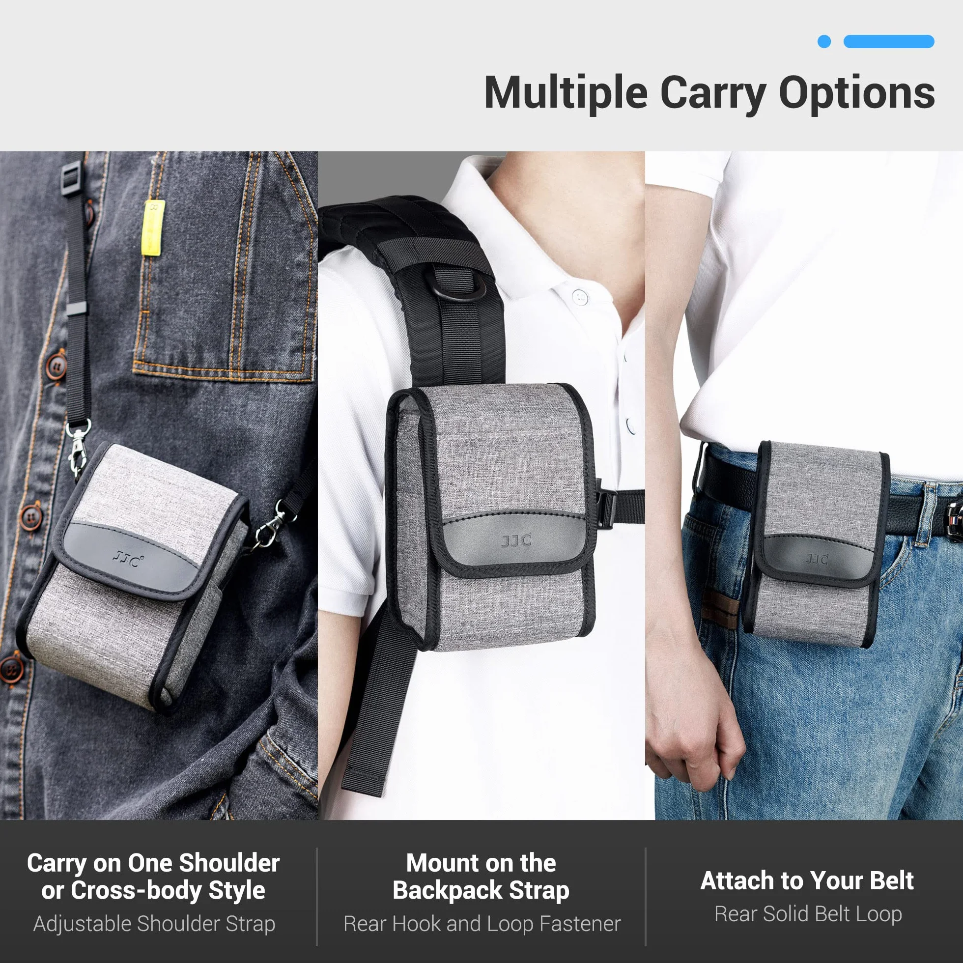 JJC Kompaktowe Etui Podróżne dla Fuji X100VI X100V Sony a6700 a6600 a6400 a6100 Nikon Z30 Z50 Canon EOS M5 M50
