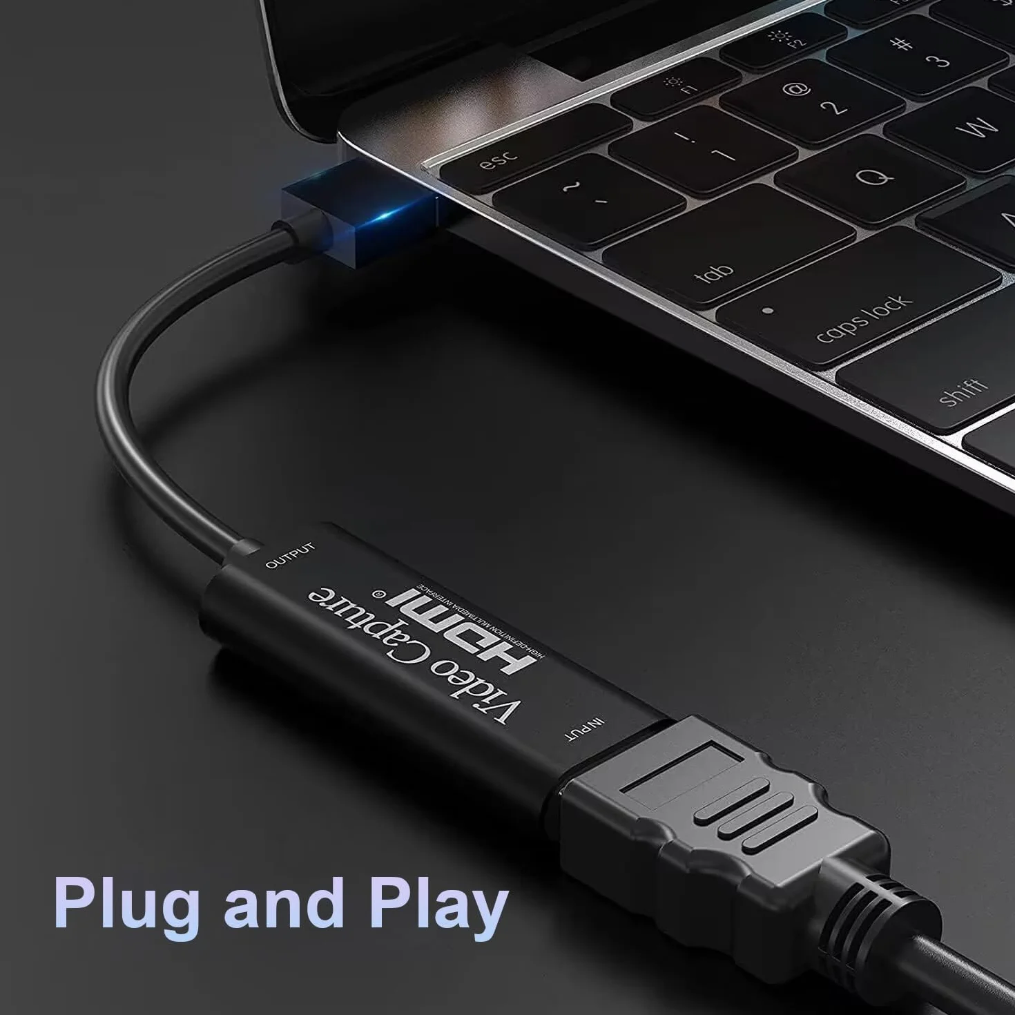 VIXLW Karta przechwytująca 4K HDMI na USB, urządzenie do przechwytywania wideo, rejestrator wideo HD 1080P, strumieniowanie kart przechwytywania gier, nagrywanie, granie, nadawanie, nauczanie