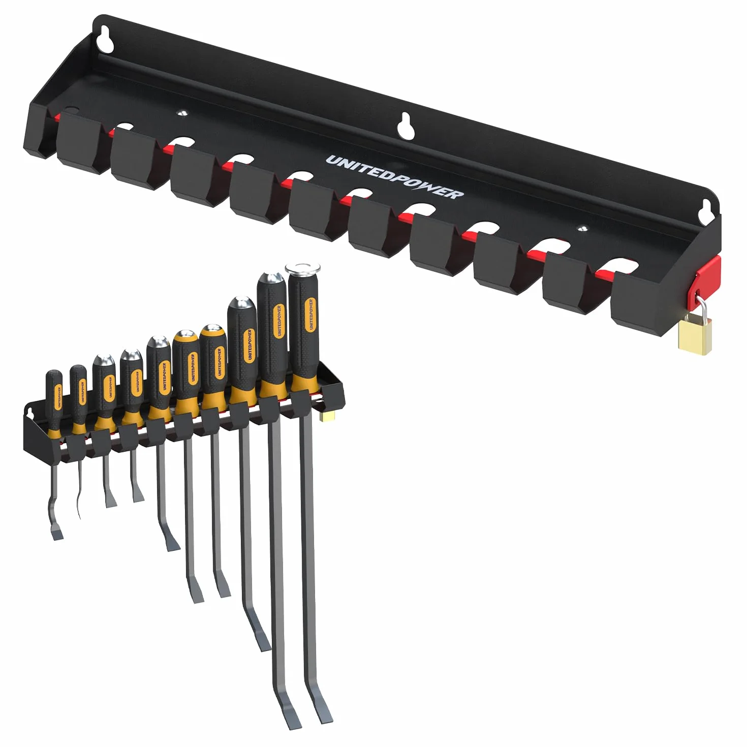 UNITEDPOWER Pry Bar Organizer Rack