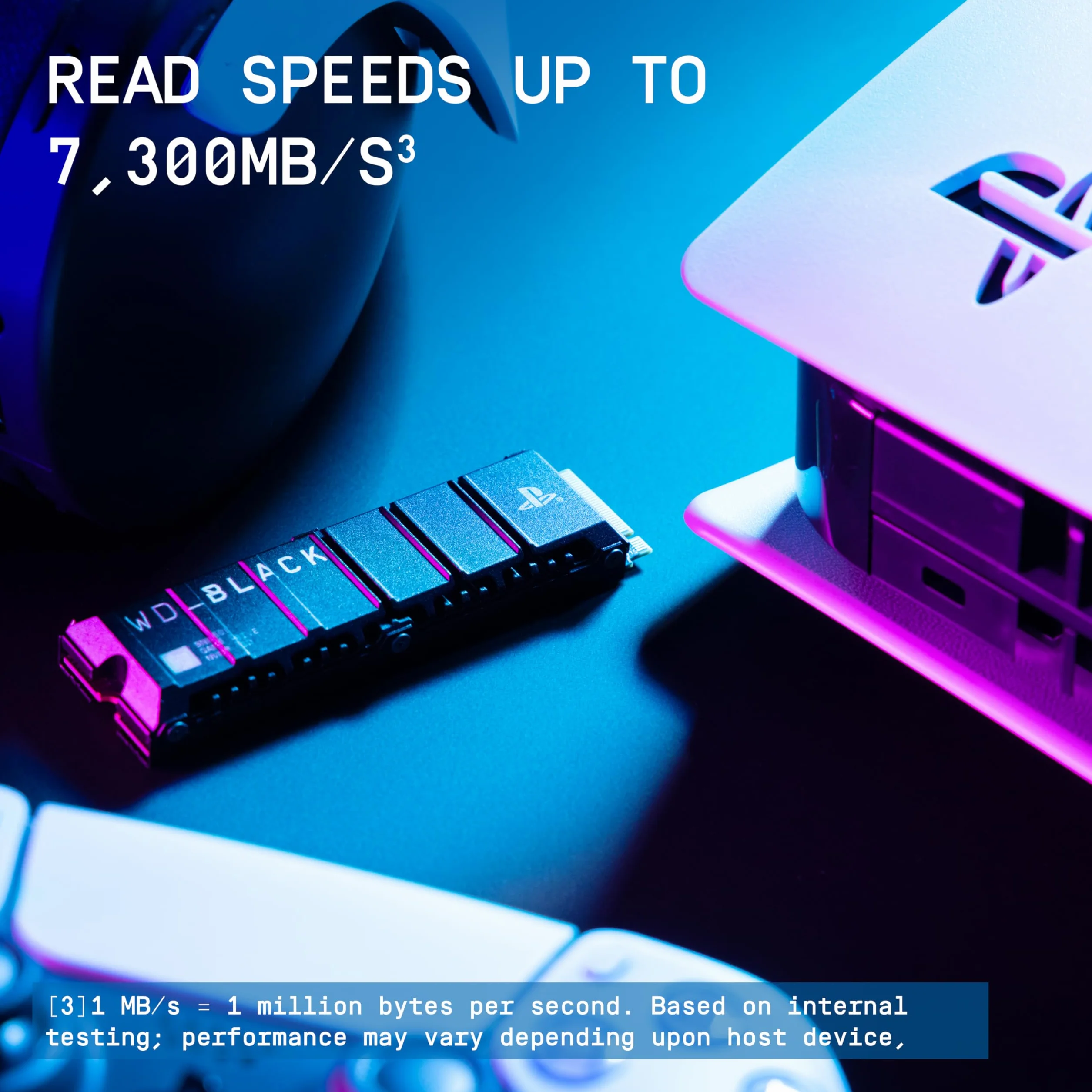 WD_BLACK 1 TB SN850P NVMe SSD, oficjalna licencja na konsole PS5, prędkość odczytu do 7300 MB/s, M.2 2280, ekskluzywna konstrukcja radiatora