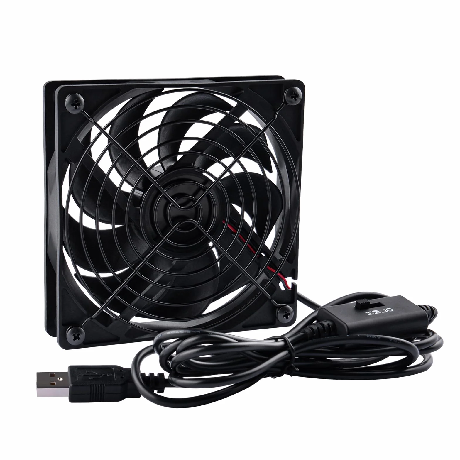 GeeekPi DeskPi RackMate Wentylator 120 mm USB 5 V z Przełącznikiem Prędkości 3 Stopni