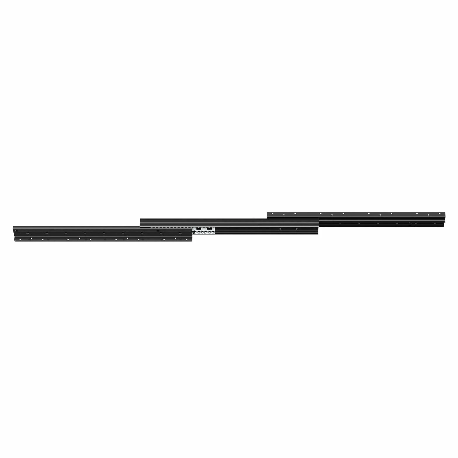 VEVOR Prowadnice do szuflad, 61 cm, pełne wysuwane łożysko kulkowe pod szynami szafek schodowych, nośność 118 kg, wytrzymałe, dolne prowadnice do szafki schodowej, do samodzielnego wykonania, czarne