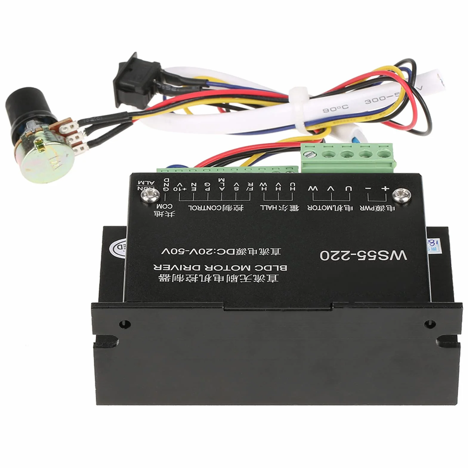 WS55 220 DC 48V 500W CNC bezszczotkowe wrzeciono sterownik silnika BLDC wysokowydajny 3-fazowy sterownik silnika BLDC do elektronarzędzi szlifierka jadeitowa