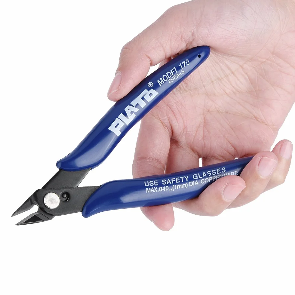 Richer-R 3D Printer Cutter Wire Cutter Accessories 3D Printer Accessories Side Cutting Nippers Cutter Snips Shears Diagonal Pliers Tool Compact, Lightweight, Refined and Comfortable Handle Design