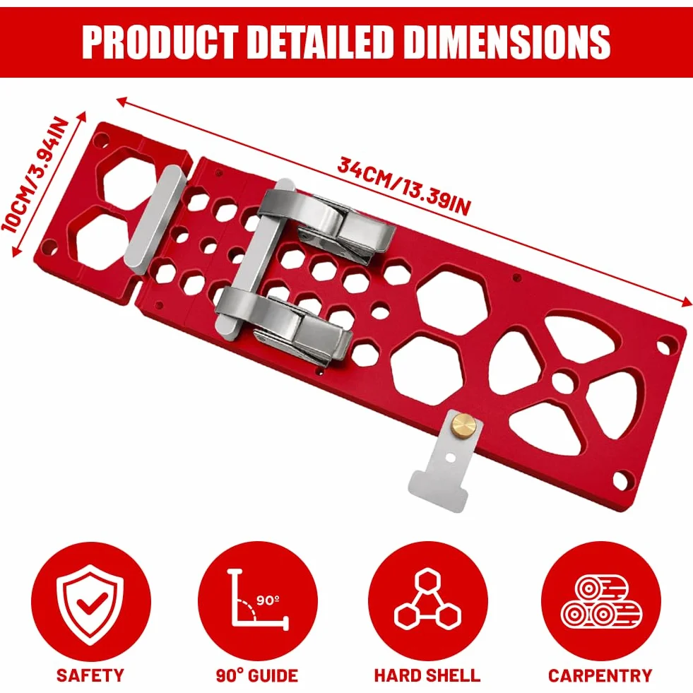 Prowadnica kątowa do Bosch FSN – frezowana CNC 90°, precyzyjne, pionowe cięcie do drewna i projektów DIY, kompatybilna z systemami Bosch FSN, trwała, łatwy montaż do dokładnego cięcia
