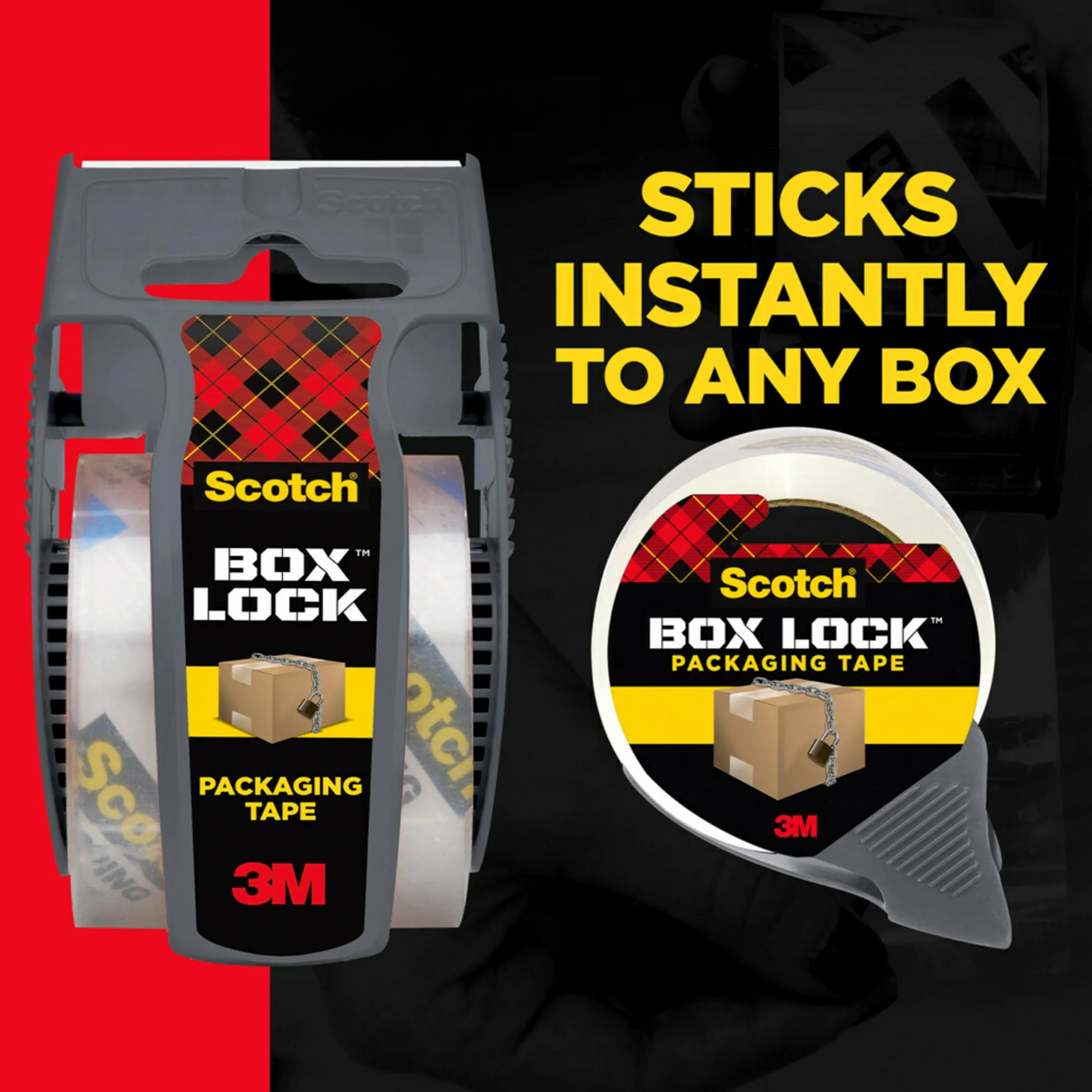Scotch Box Lock 3950 Taśma Klejąca, Bezbarwny, 48 mm x 50 m