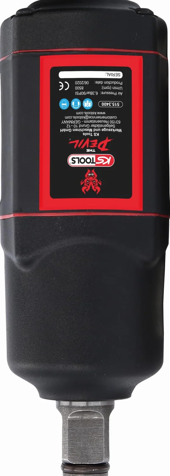 KS Tools 515.3400 3/4” THE DEVIL wysokowydajny pneumatyczny klucz udarowy 2000Nm