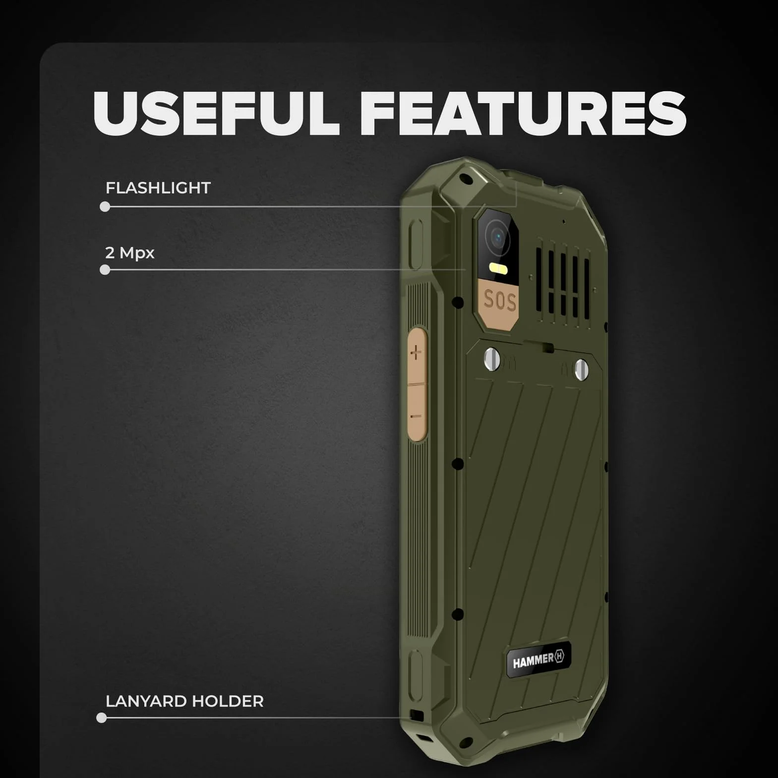 Hammer 6 LTE Military Edition Telefon z klawiaturą IP68 2500mAh