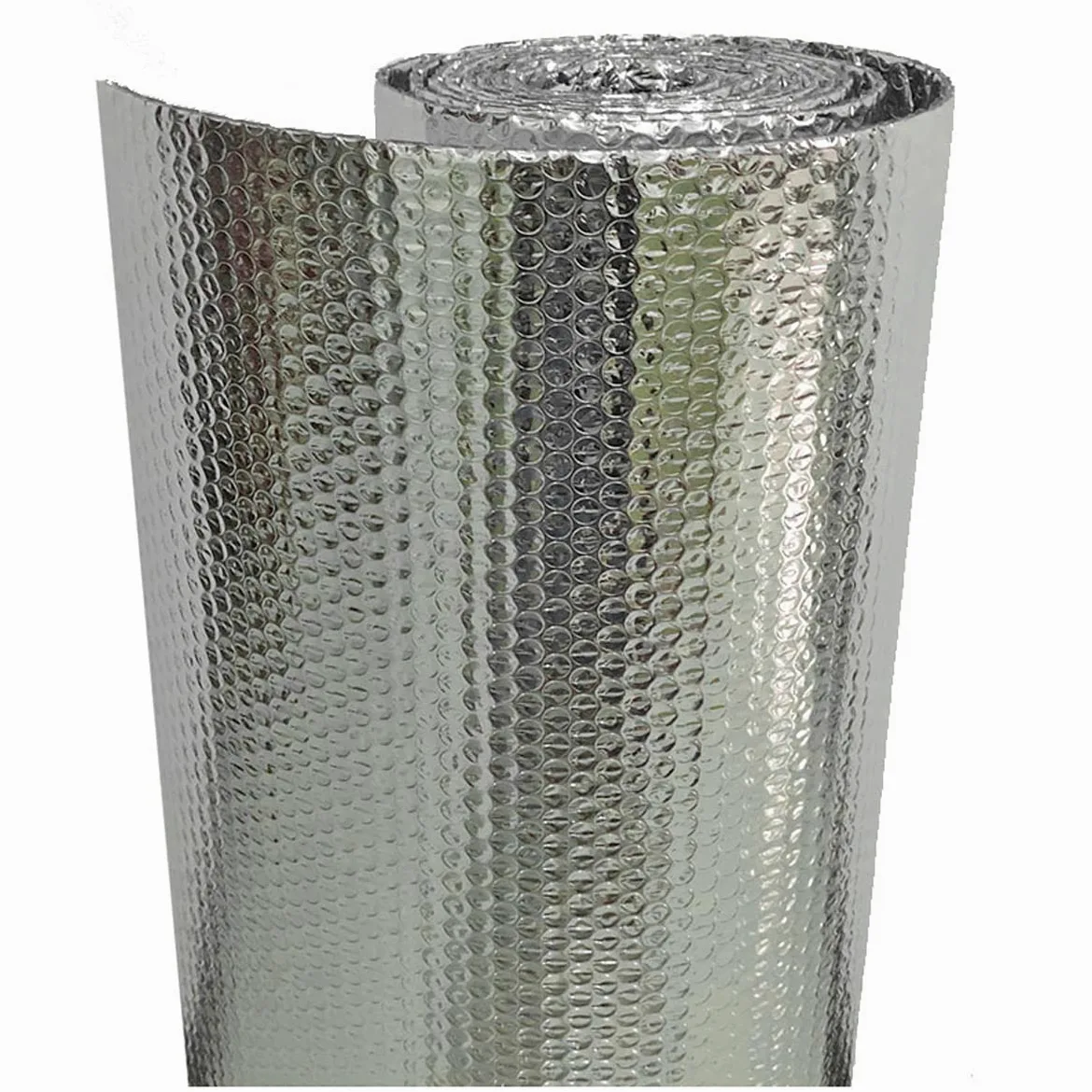 Odblaskowa folia bąbelkowa rolka izolacyjna samoprzylepna bariera paroizolacyjna na ściany dachy podłogi wodoodporna osłona termoizolacyjna (rozmiar: 1 x 8 m)