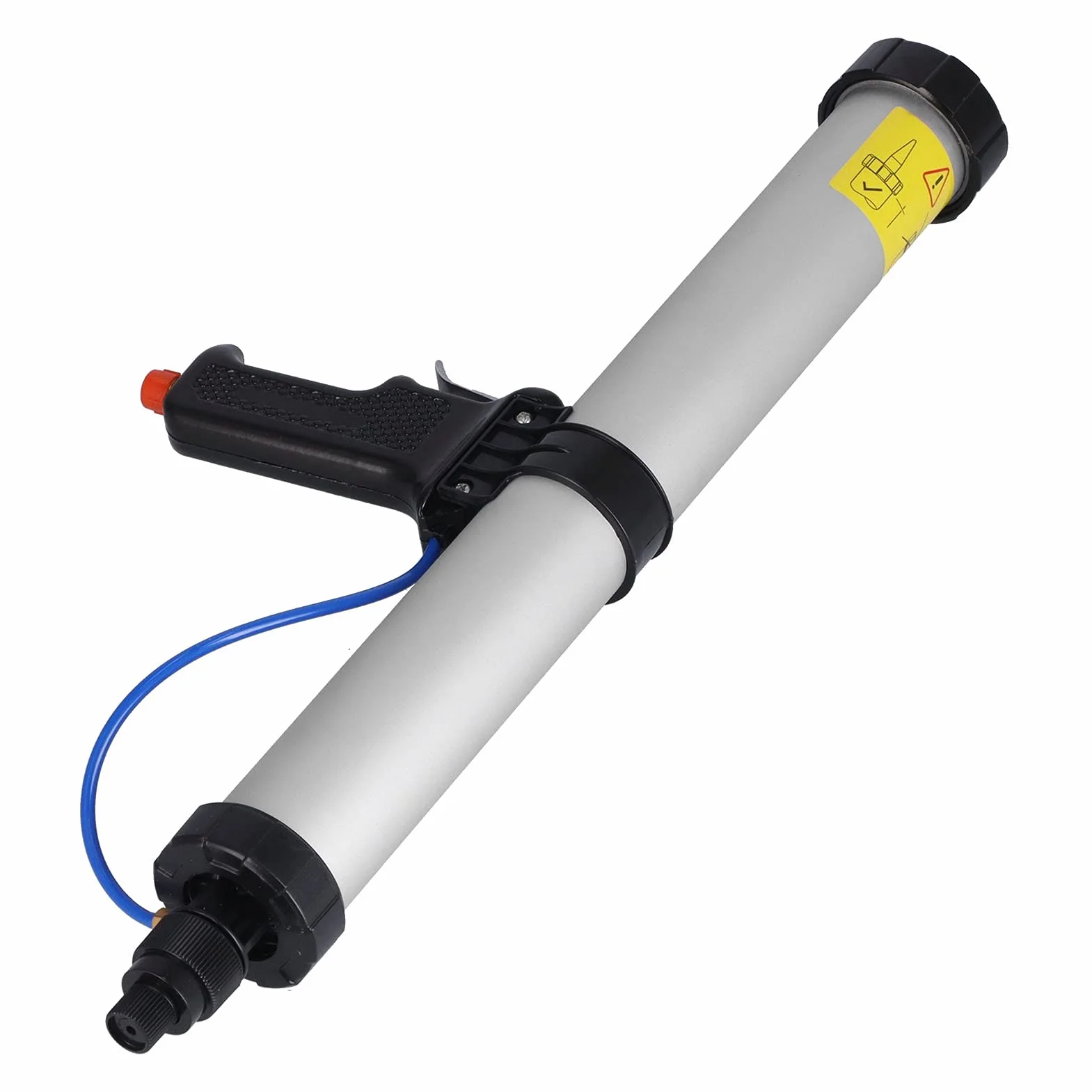 TARSHYRY Pistolet Uszczelniający, Pistolet Silikonowy Pneumatyczny Pneumatyka Pneumatyczna 600 Ml Powietrza Zasilana Pistoletem Aluminium Aluminium Strzępy Kaulingowy do Dekoracji Budynku, Kontenery