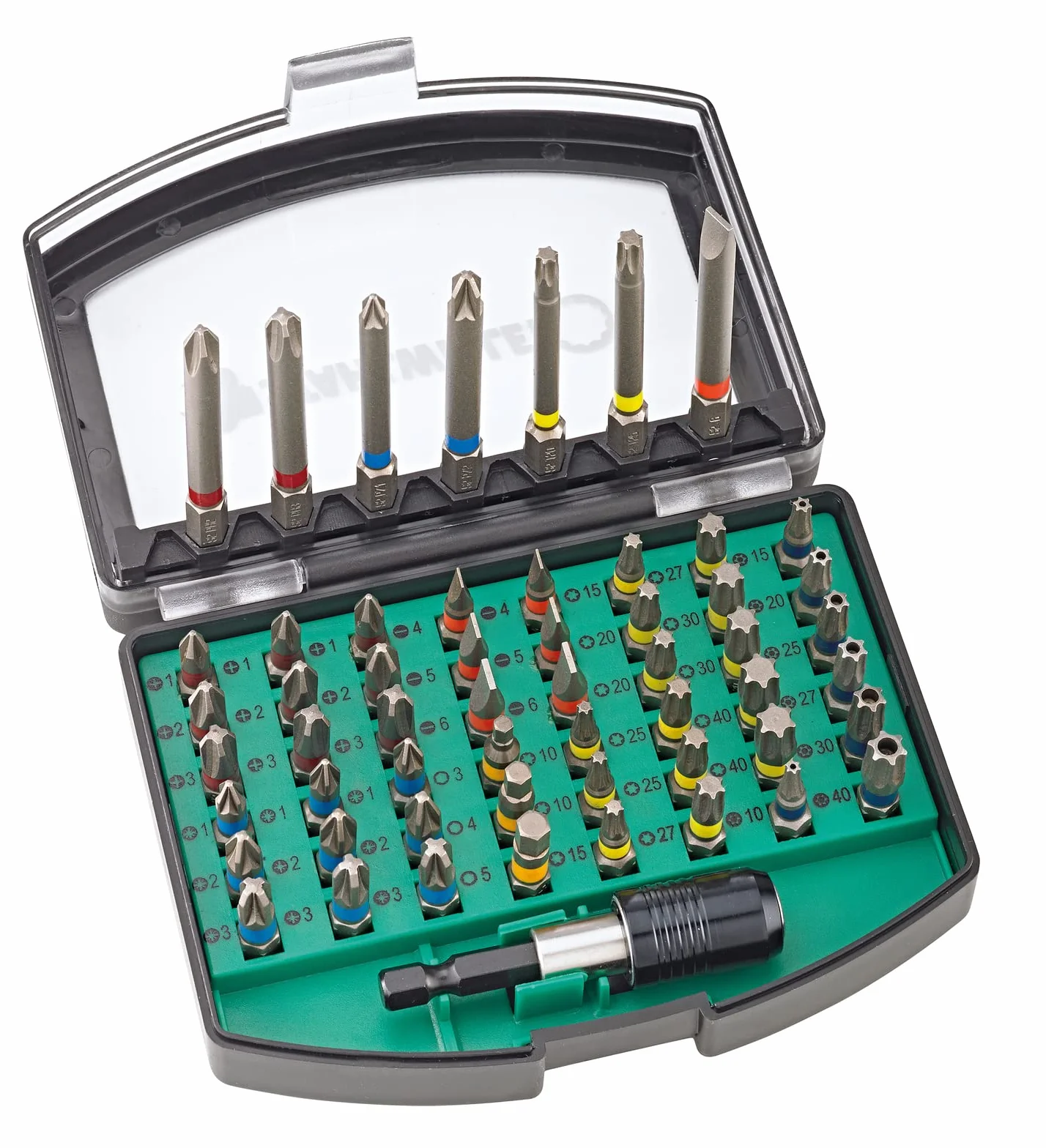 Stahlwille Zestaw bitów 56-częściowy zestaw bitów z 1/4" magnetycznym uchwytem TORX, gniazdem sześciokątnym i krzyżakowym (PH, PZ), do wkrętarki akumulatorowej i wkrętarki udarowej, 1206