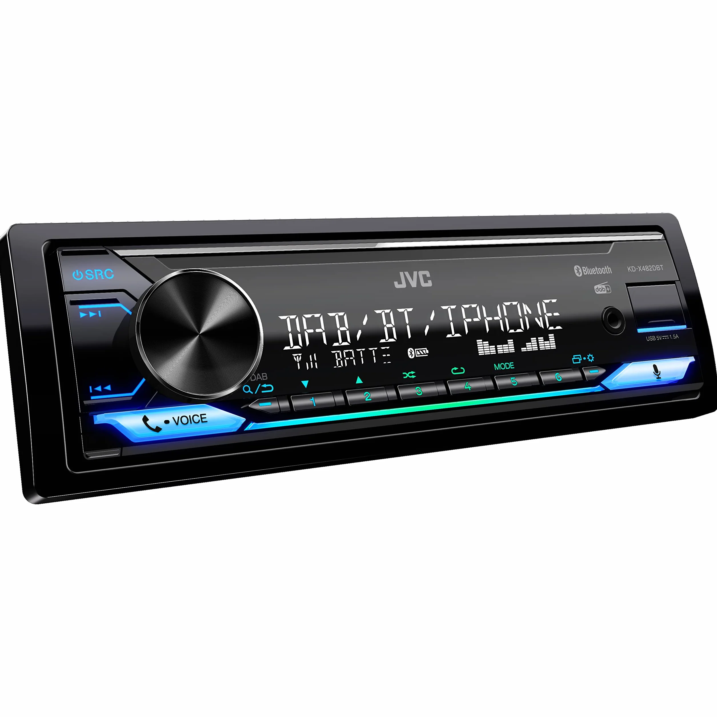 Radio samochodowe JVC KD-X482DBT MP3 z Bluetooth Dab USB iPod AUX-IN