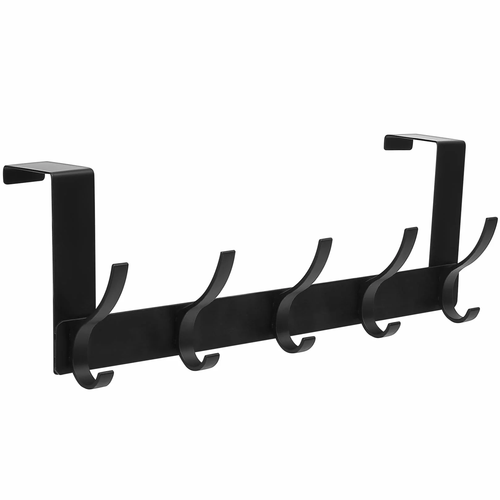 Metalowy Hak na Drzwi ze Stopu Aluminium - Organizer do Łazienki, Sypialni i Kuchni - 32 cm Lekki Uchwyt na Płaszcze, Torby i Ręczniki - Odporny na Korozję