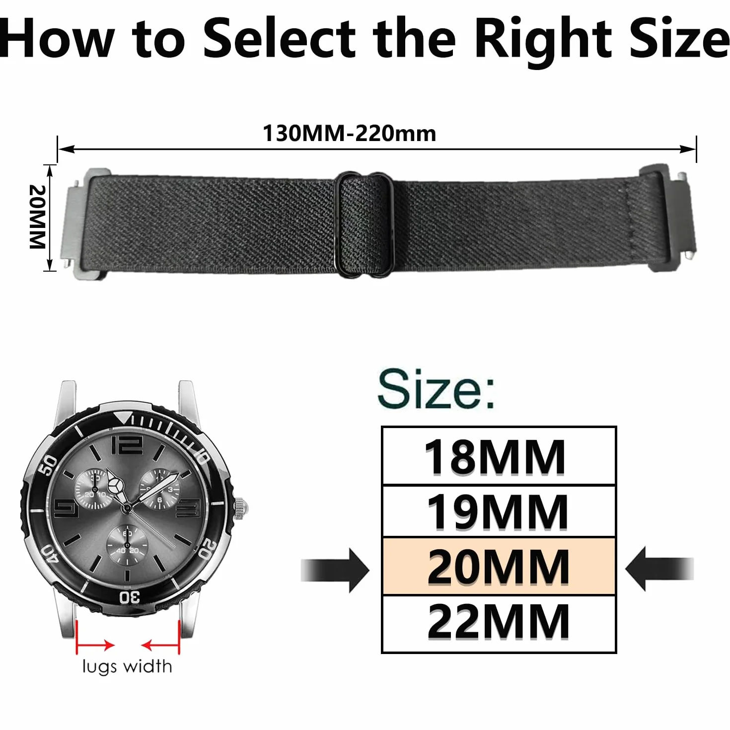 Elastyczny nylonowy pasek do zegarka Garmin Galaxy Amazfit Huawei 18mm 19mm 20mm 22mm sportowy