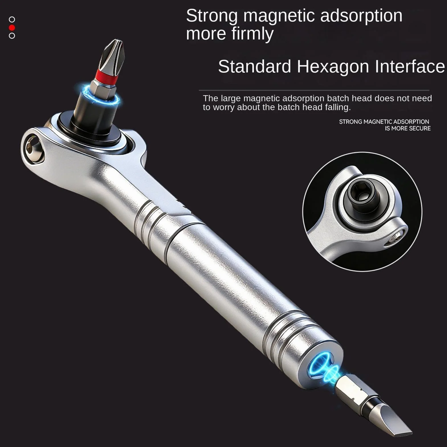 Zestaw wkrętaków grzechotkowych magnetycznych 40 w 1 Zestaw naprawczy | Komplet Magnetycznych Śrubokrętów z Odłączaną Rączką Do naprawy zegarków, telefonów, elektroniki, kompute