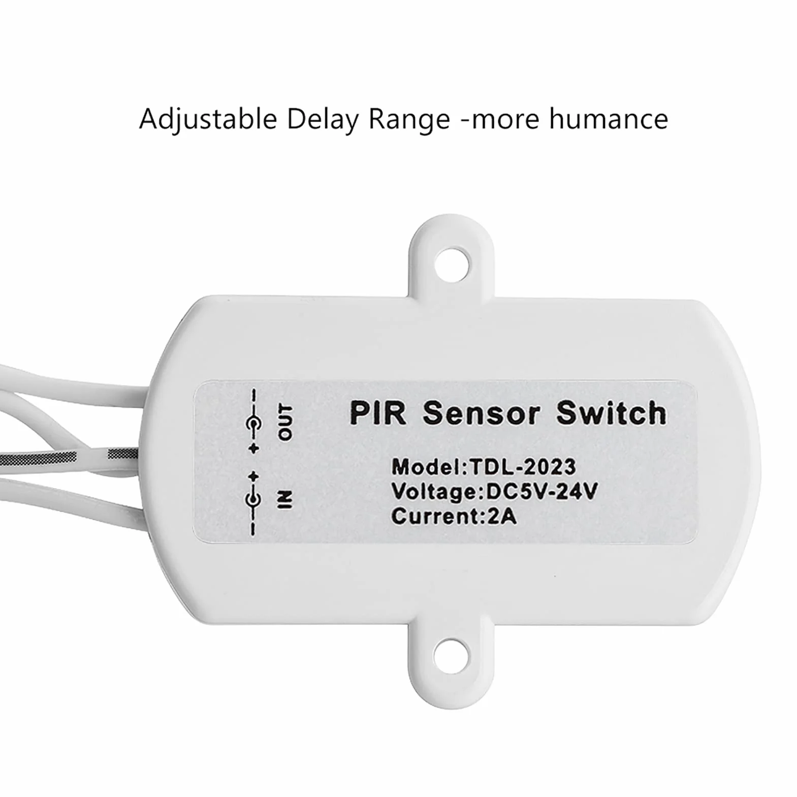 Czujnika Ruchu USB Kabel USB z Czujnikiem Ruchu 2A Dc 5-24V Pir Czujnik Ruchu na podczerwień Detektor Automatyczny Taśma Led Interfejs USB Biały (Biały)