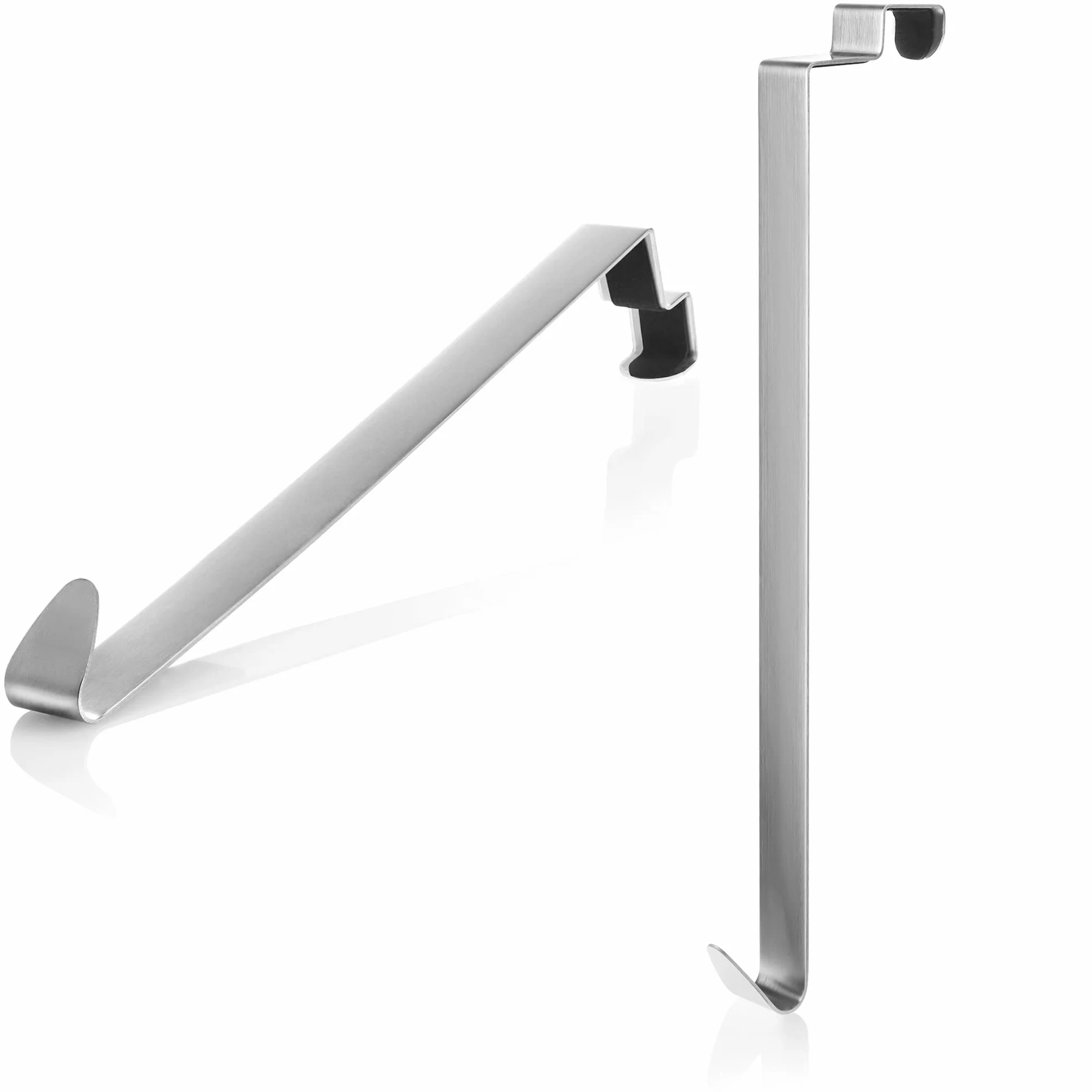 COM-FOUR® 4x Haczyki na Drzwi ze Stali Nierdzewnej - 27 cm do Wienców i Dekoracji - Wieszaki na Drzwi i Ubrania do Wewnątrz