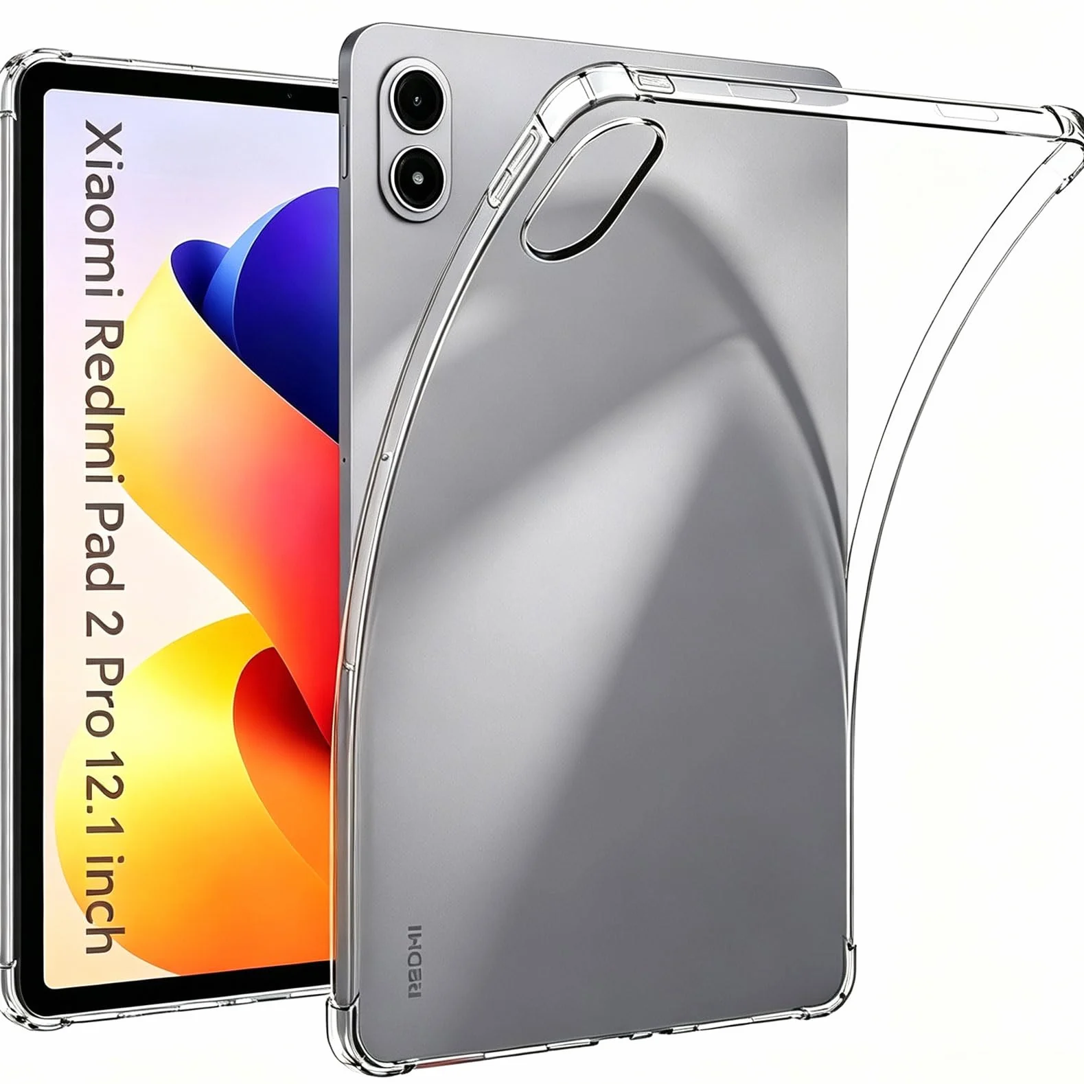 Etui kompatybilne z Xiaomi Redmi Pad 2 Pro 12,1" silikonowe TPU przezroczyste