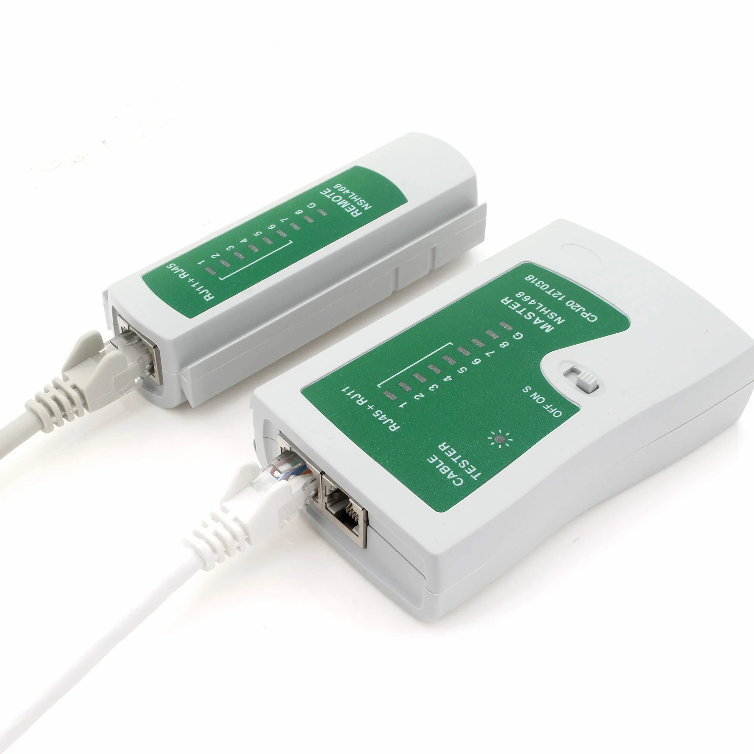 1aTTack.de Tester kabli RJ11 RJ12 RJ45 ISDN LAN kabel sieciowy kabel krosowy tester przewodów tester kabli