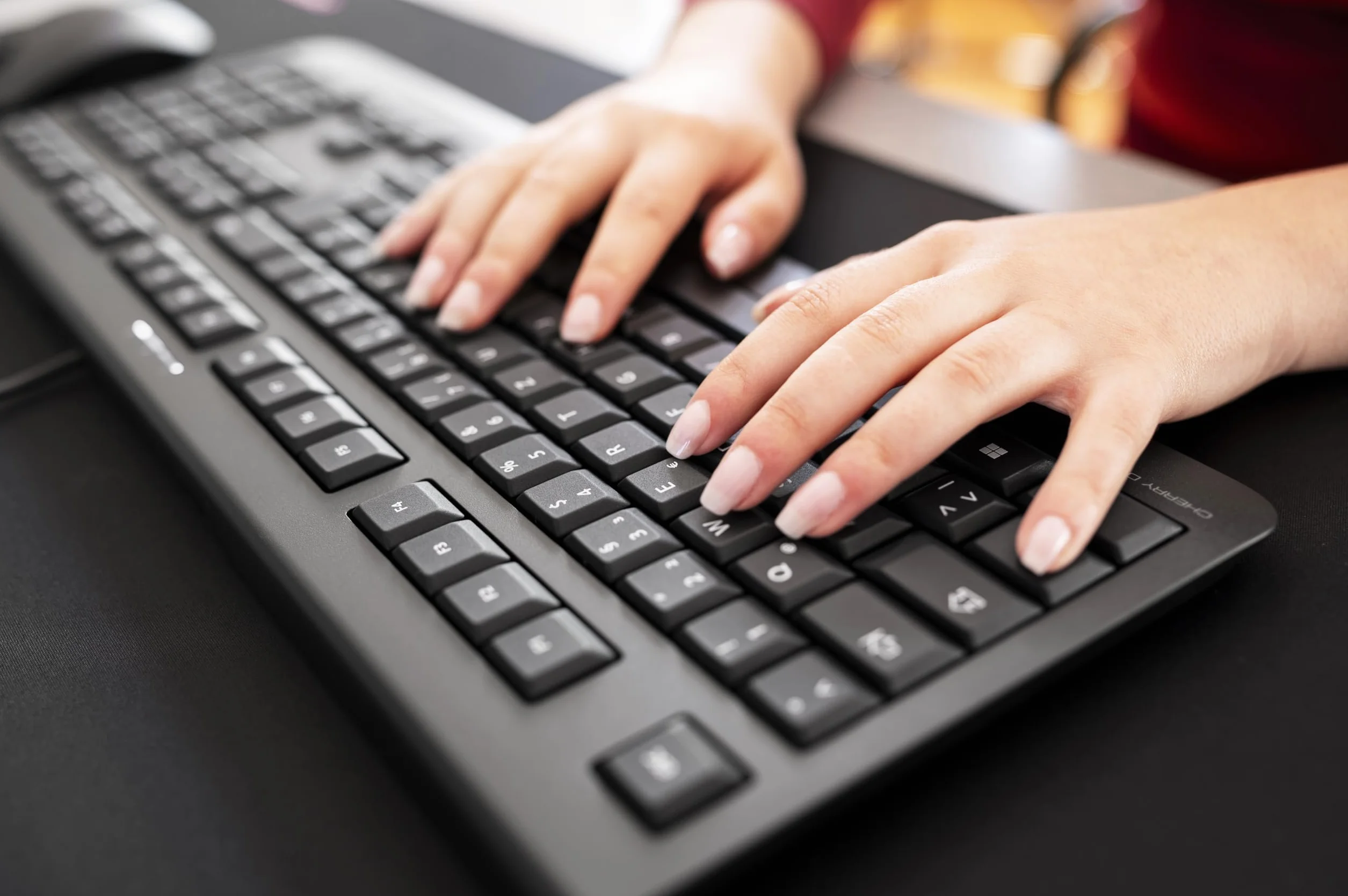 CHERRY KC 1000 Klawiatura Przewodowa EU QWERTY USB Czarny