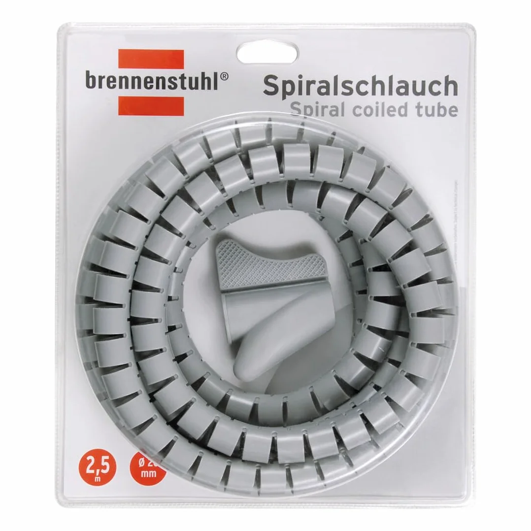 Brennenstuhl Waz spiralny L = 2,5m; Ø = 20mm szary