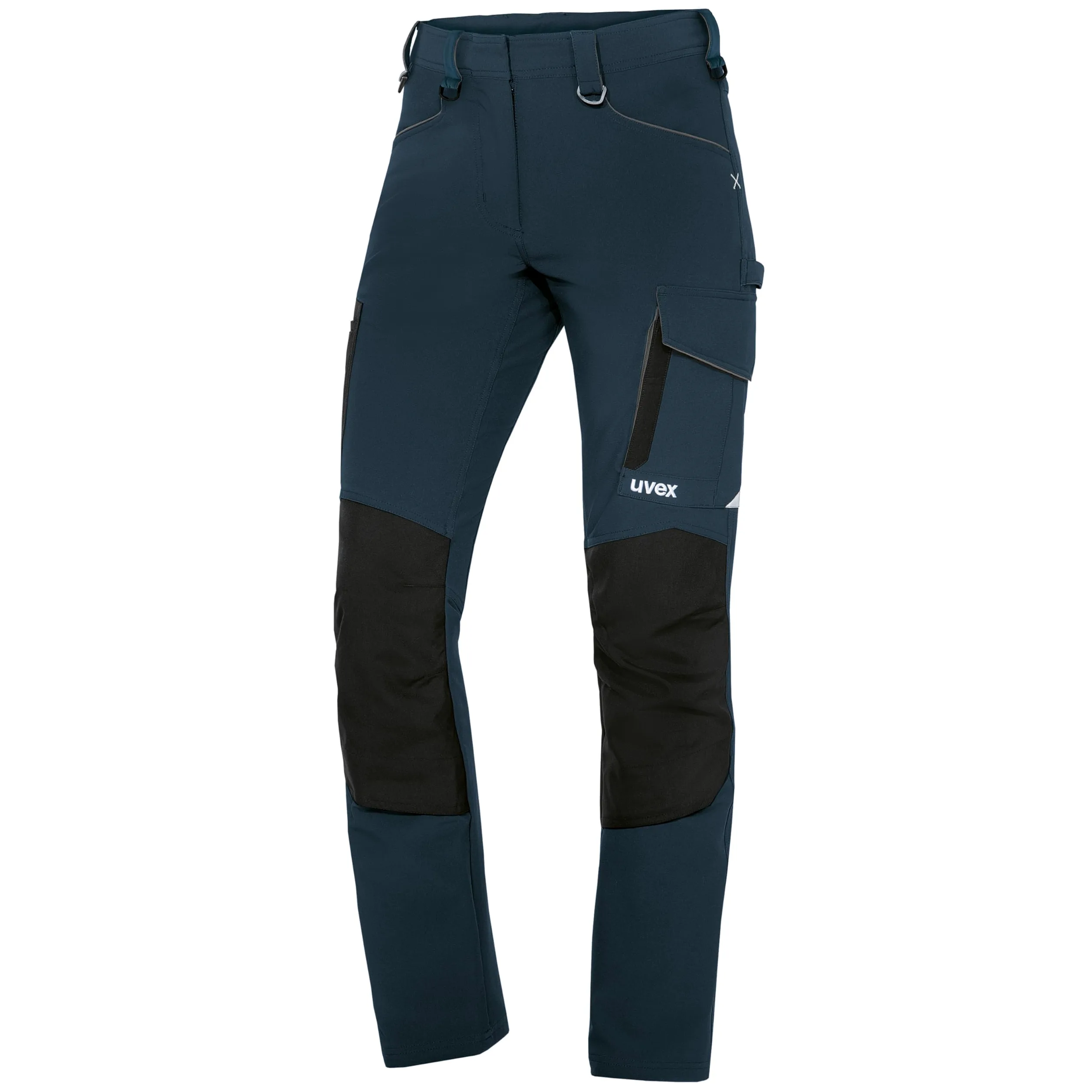 Uvex suXXeed Craft damskie spodnie cargo – damskie spodnie robocze z 4-kierunkowym stretchem – wzmocnione Cordura® – z kieszeniami na kolanach