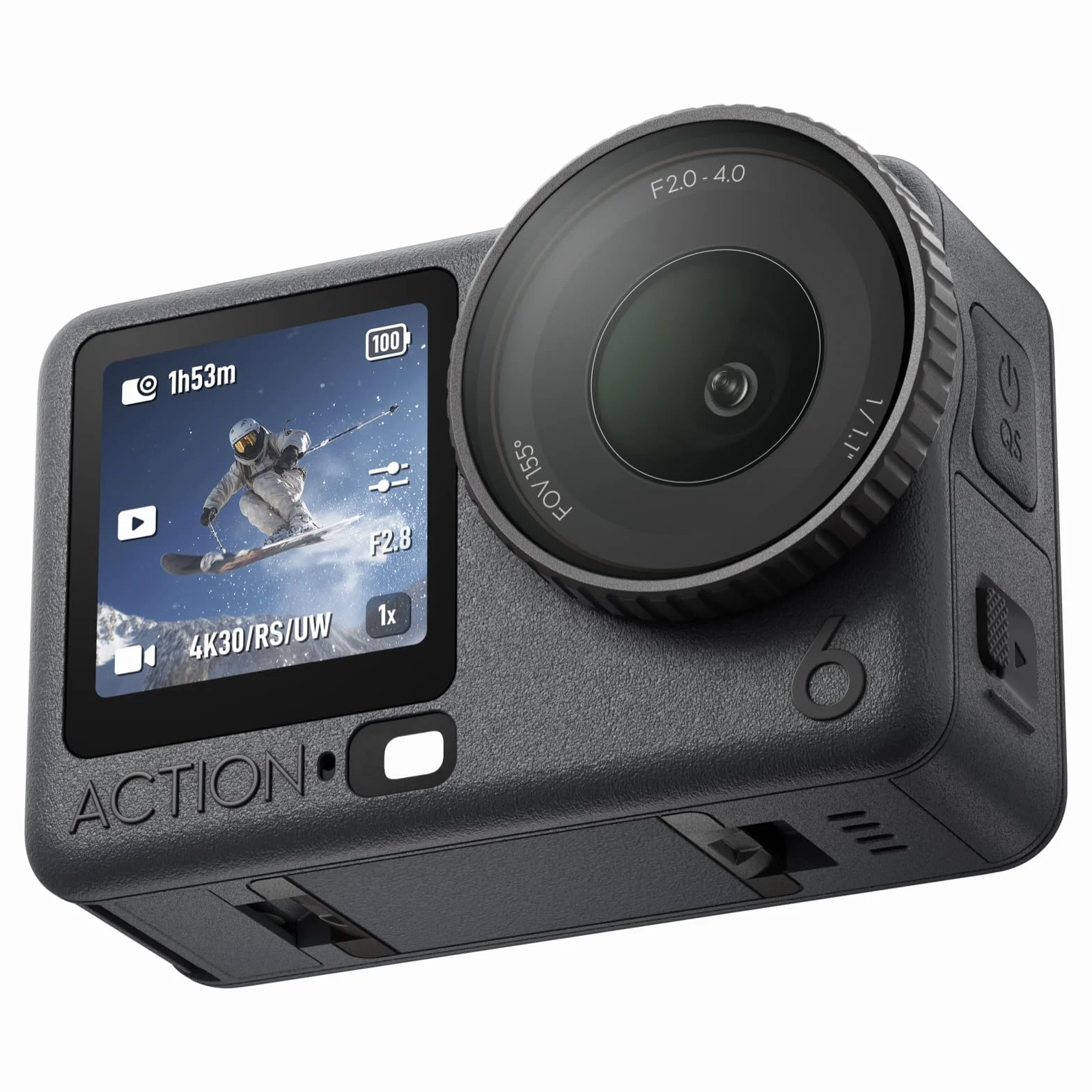 DJI Osmo Action 6 Essential Combo kamera sportowa 8K podwodna matryca 1/1,1″ pamięć 50 GB zmienna przysłona f/2,0–f/4,0 odporna na zimno 4h bateria