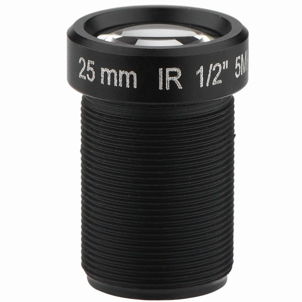Obiektyw kamery CCTV 5MP 25mm M12 x 0,5 IR noktowizor uniwersalny