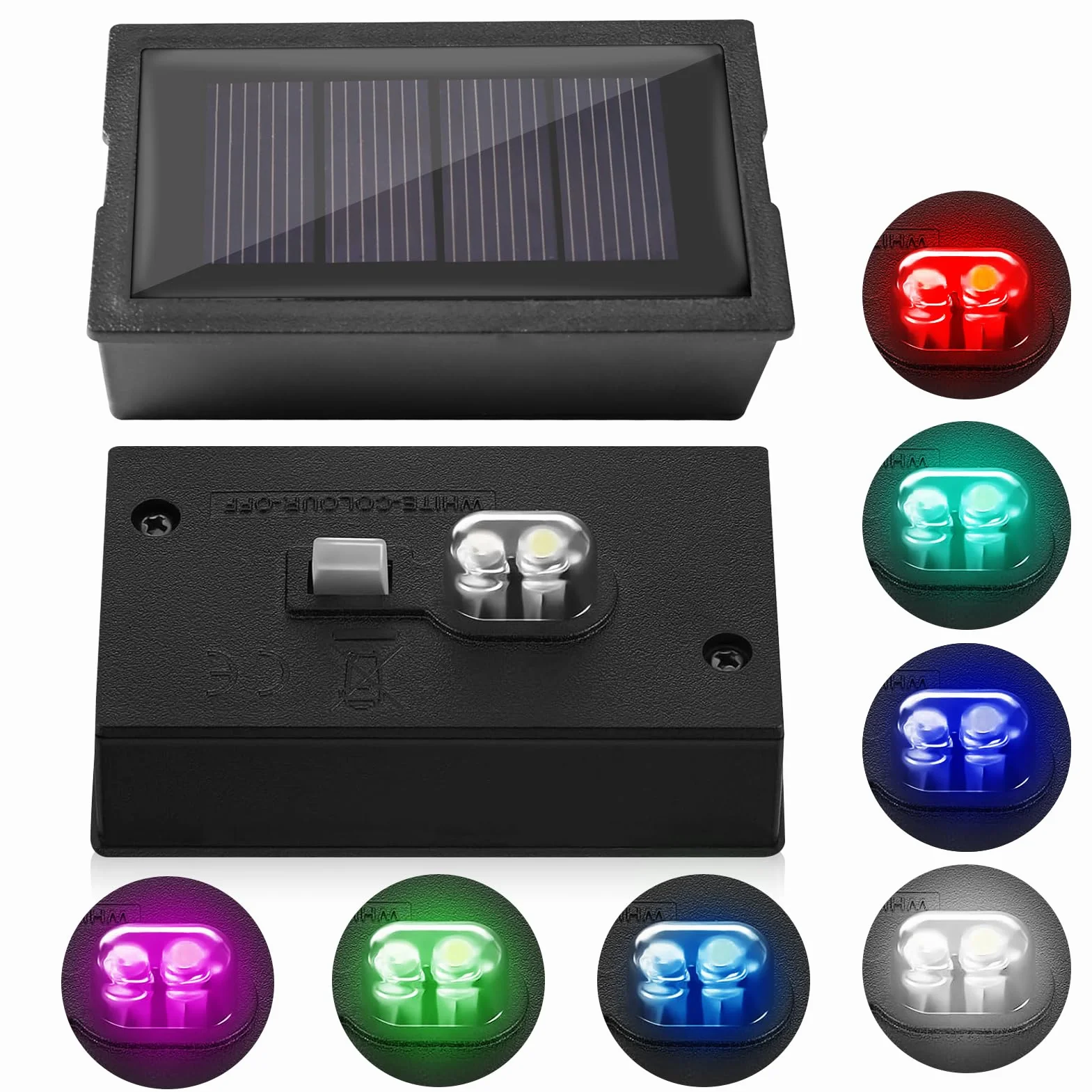 Zestaw 2 wymiennych lamp solarnych LED – panel słoneczny 4 x 7 cm z ciepłym białym światłem do lamp ogrodowych, lampionów, szklanek, balkonów – odporny na warunki atmosferyczne moduł zastępczy