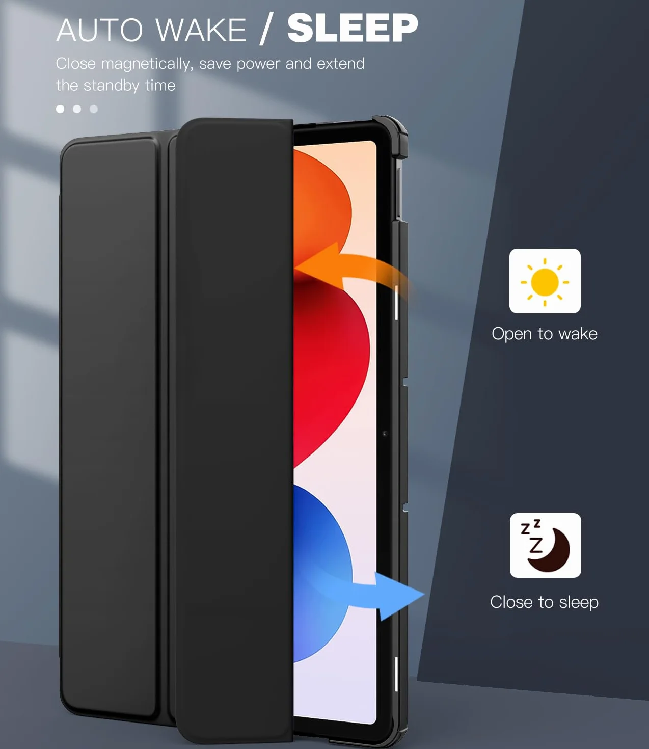 TiMOVO Etui ochronne do Xiaomi Redmi Pad 2 Pro 12,1 cala 2025, twardy tył PC, czarne