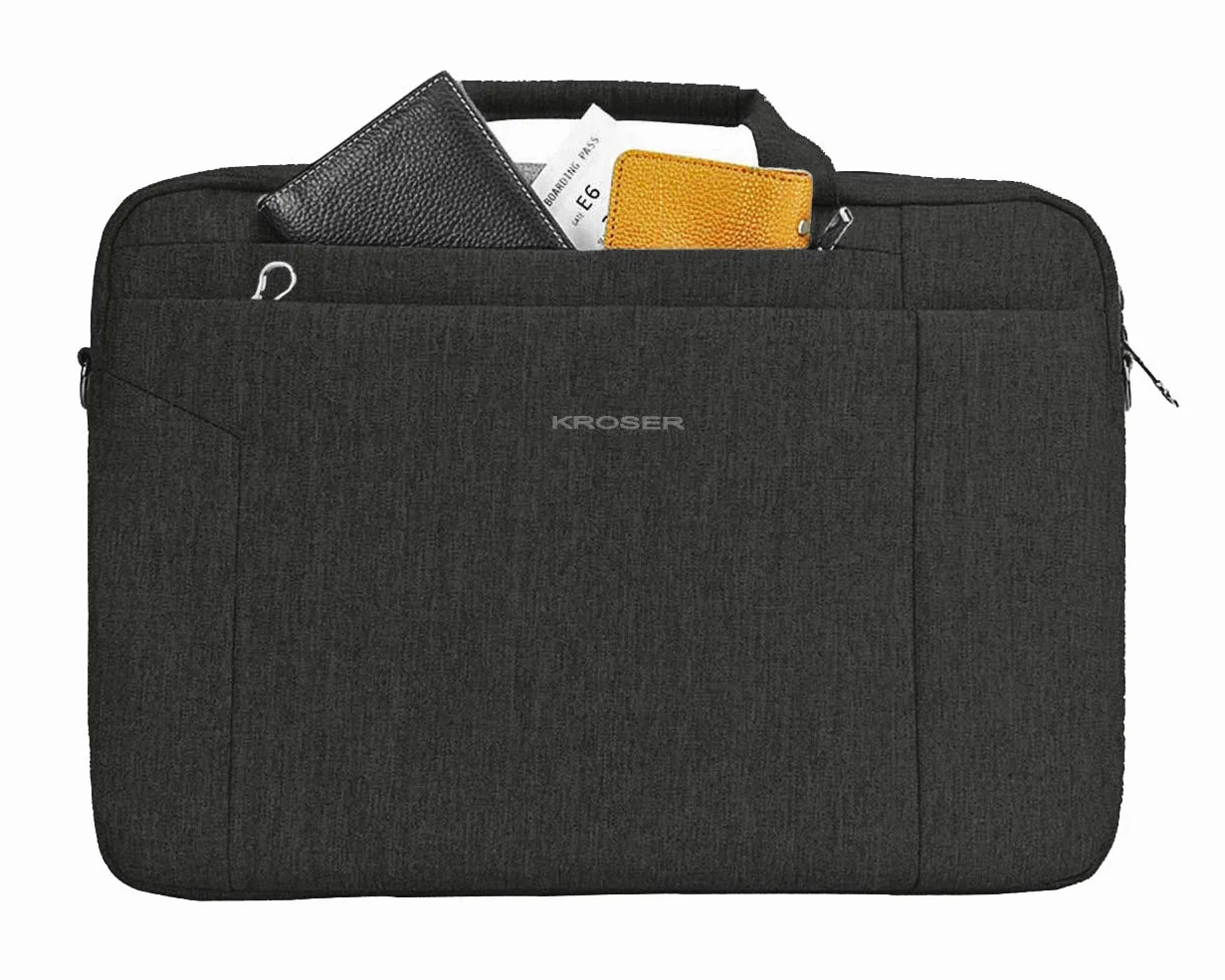 KROSER Torba na laptopa 15,6 cala wodoodporna aktówka na ramię biznes