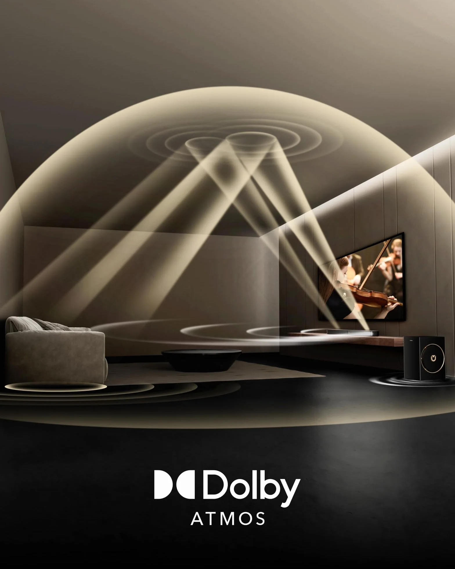 ULTIMEA 3.1.2ch Dolby Atmos Soundbar z subwooferem 6,5", BT 5.4, HDMI eARC i Skywave F30 Boom – doskonały system dźwięku przestrzennego dla zapierających dech w piersiach wrażeń telewizyjnych