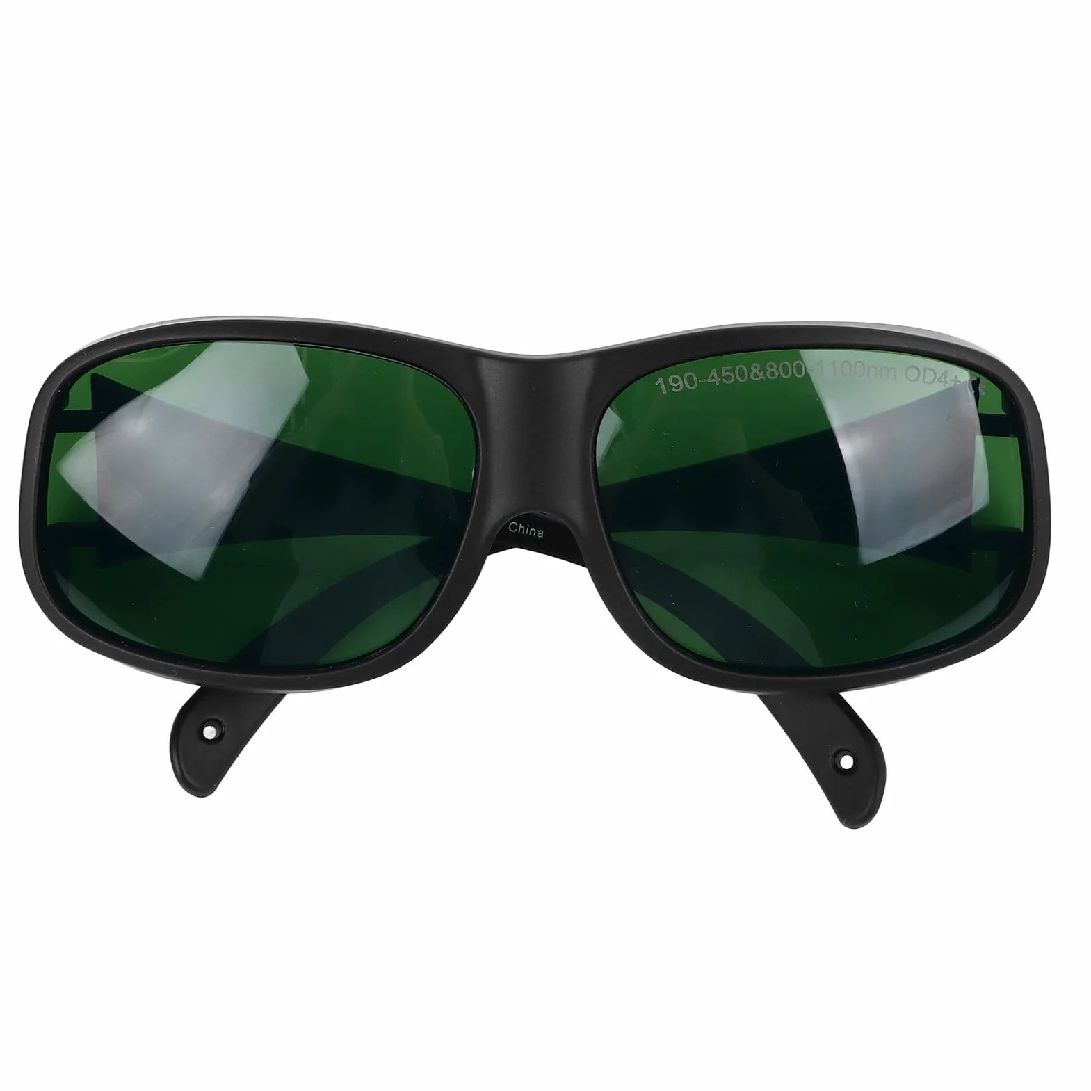 Bediffer Laserowe Okulary Ochronne 1064nm Wysoka przepuszczalność Antylaserowa Ochrona Oczu dla Urządzenia OPT Beauty TR90 Materiał Czarna Ramka Zielona Soczewka OD4, do Zabiegów Upiększających