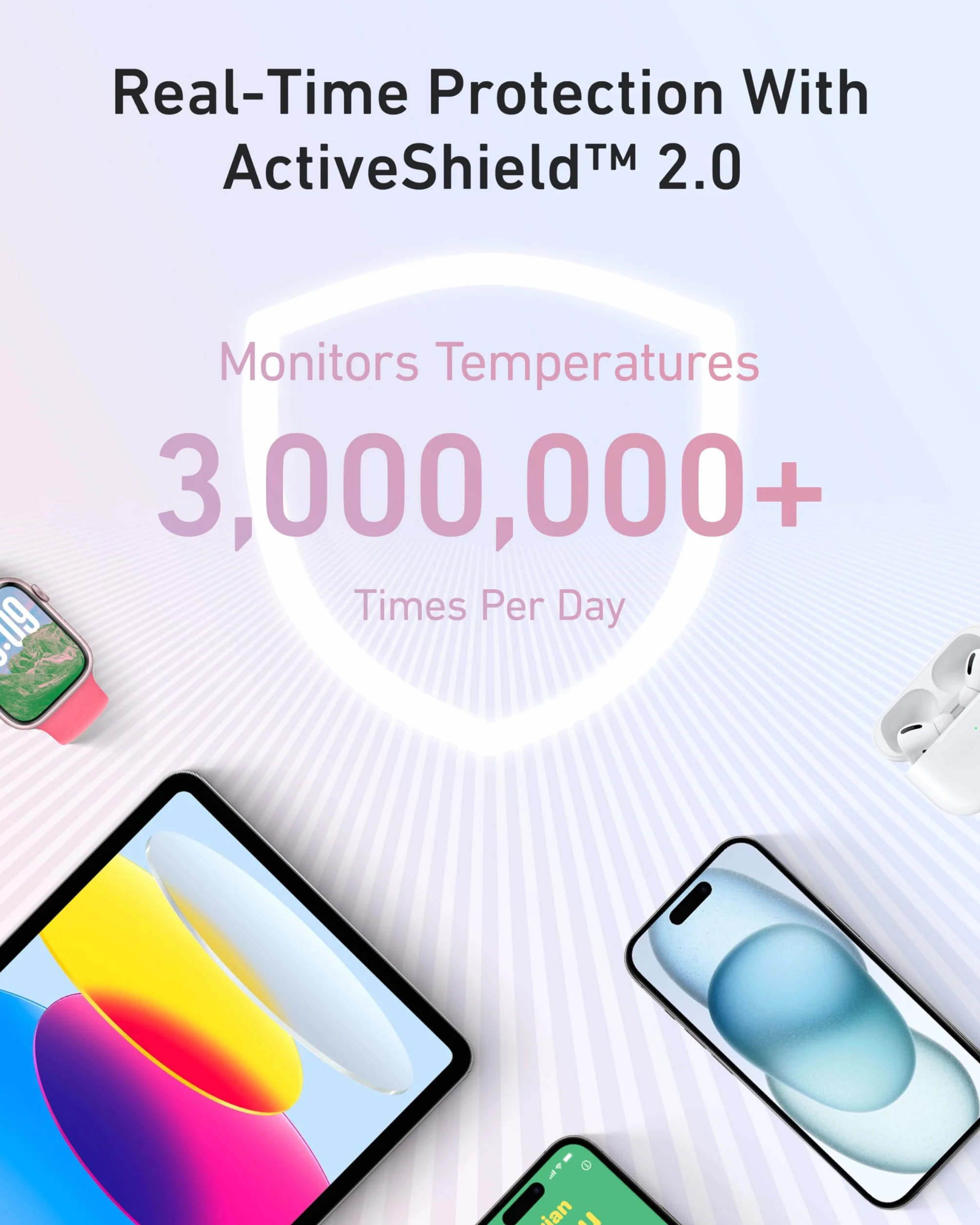 Powerbank Zolo firmy Anker, 20 000 mAh 30 W, szybka przenośna ładowarka z wbudowanym kablem USB-C, 1 USB-C, 1 USB-A, akumulator do iPhone'a 15/15 Pro/15 Pro Max/15 Plus, Galaxy i innych (niebieski)