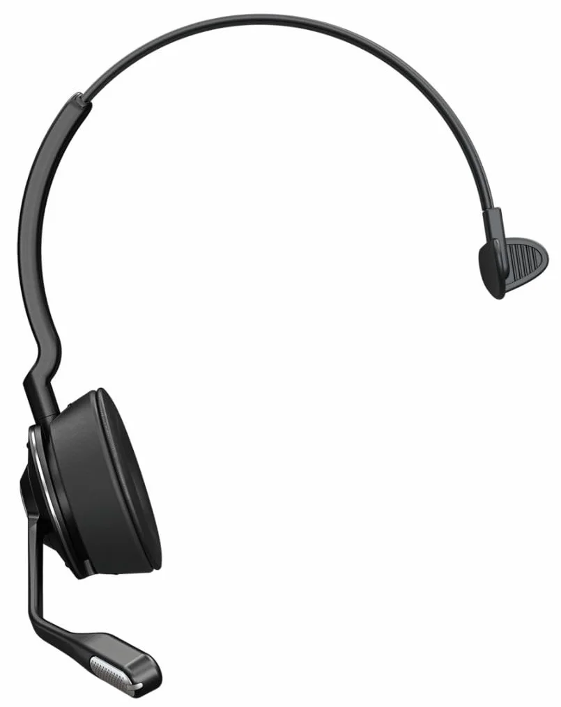 Engage 65 SE Mono Headset, Base, Power Supply, kabel USB-C na USB-A, kabel biurkowy do telefonu, instrukcja szybkiego uruchomienia, i ostrzeżenie (liście bezpieczeństwa)