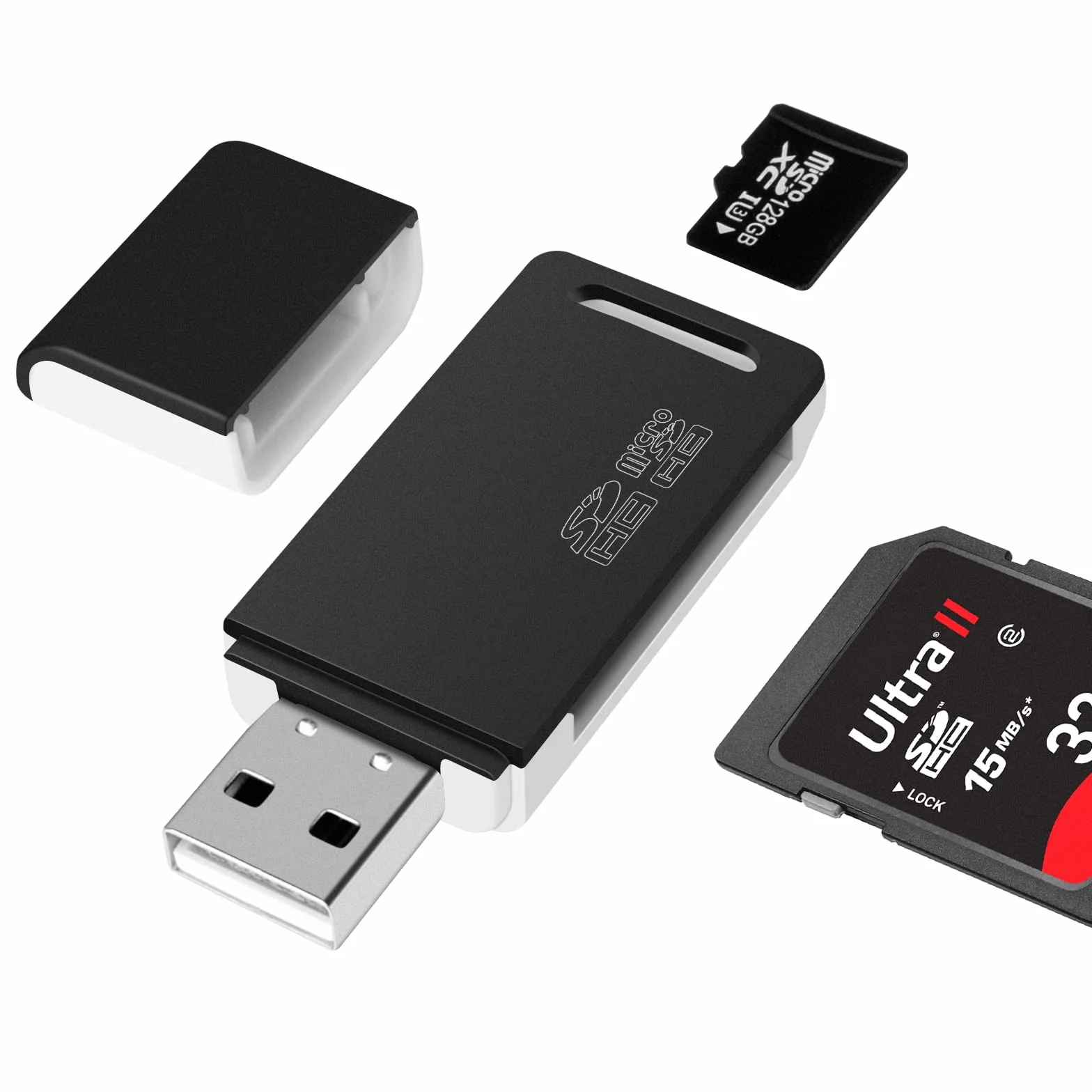 AIYEEN Czytnik kart SD USB 2.0 OTG 2 w 1 adapter karty pamięci TF SD SDHC SDXC